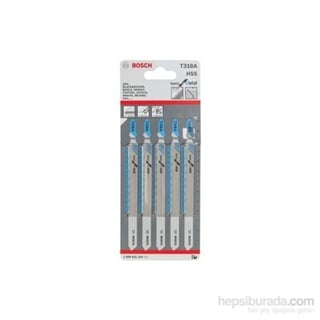 Bosch - Ekonomik Seri Metal İçin T 318 A Dekupaj Testeresi Bıçağı - 5'Li Paket