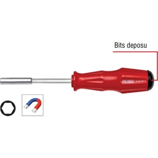Ceta Form 3100/BT1 Depolu Bits Tutucu Tornavida 1/4'X100 mm