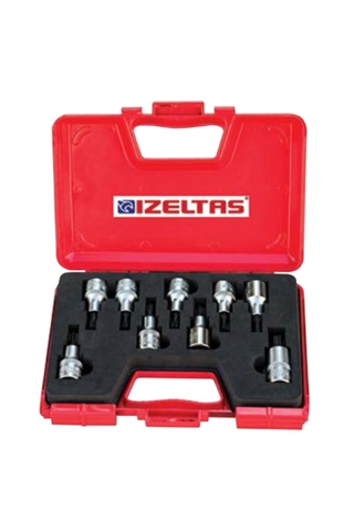 Izeltaş 1/2 Lokmalı Torx Uç Takımı 60 mm 9'lu