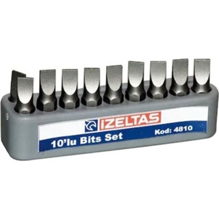 Izeltaş Düz Bits Set 0,6x4,5 25 mm Set