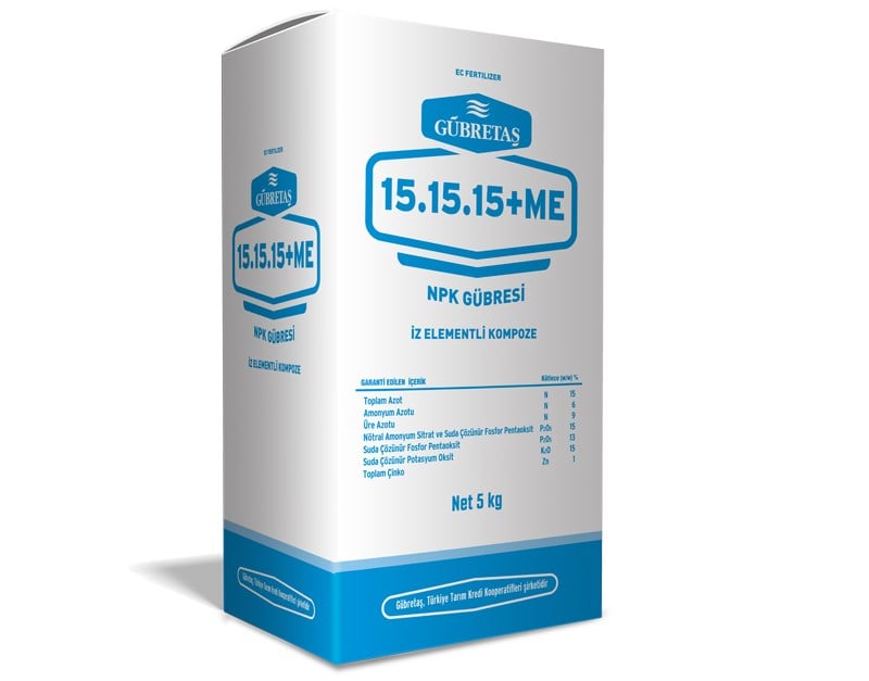 15.15.15+ZN - KATI GÜBRE (5 Kg)