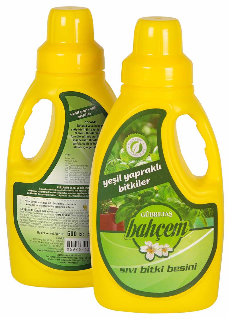ÇİÇEKSİZ SÜS BİTKİLERİ İÇİN SIVI BESİN (500cc)