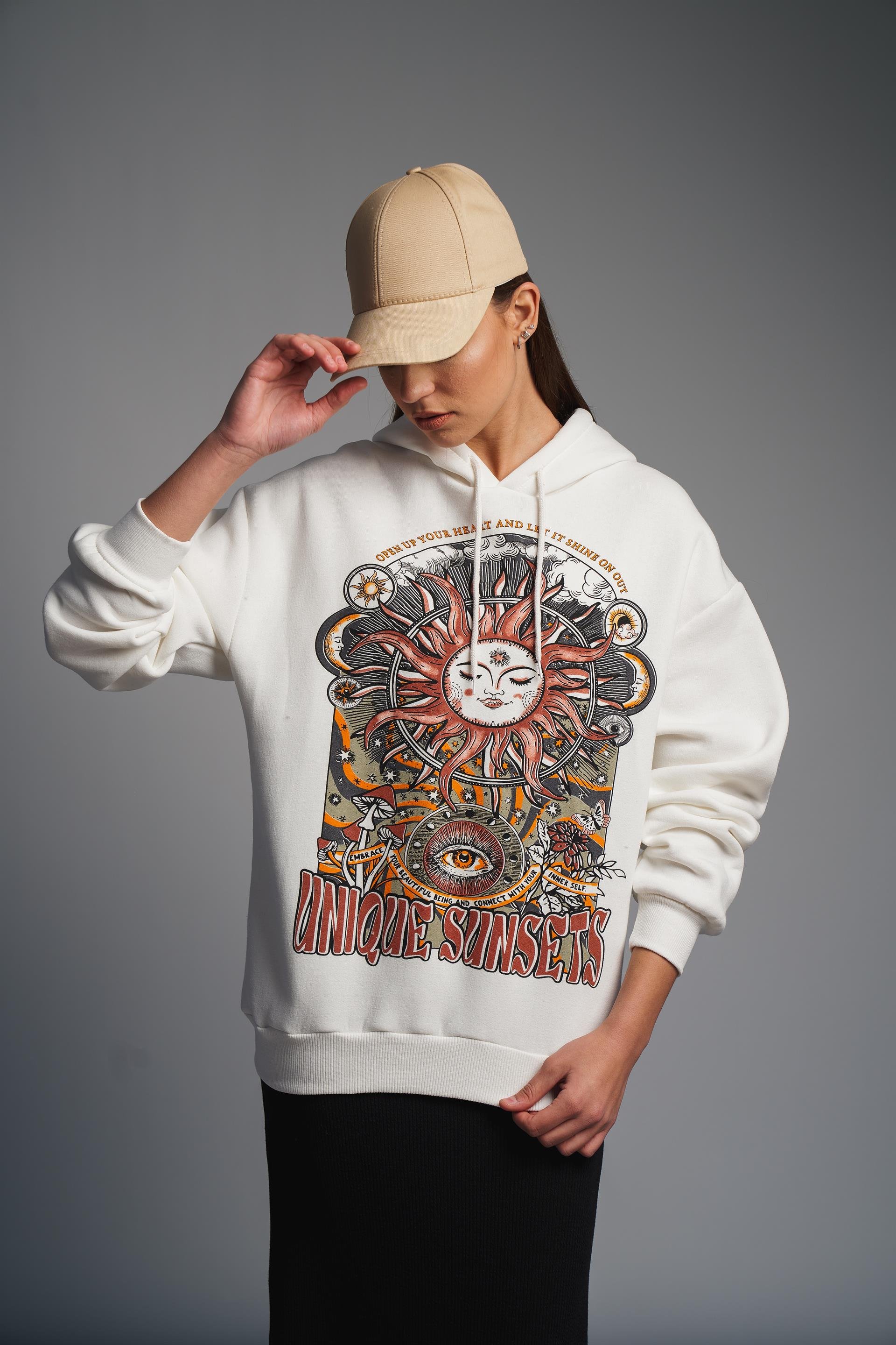 Astroloji Baskılı Sweatshirt
