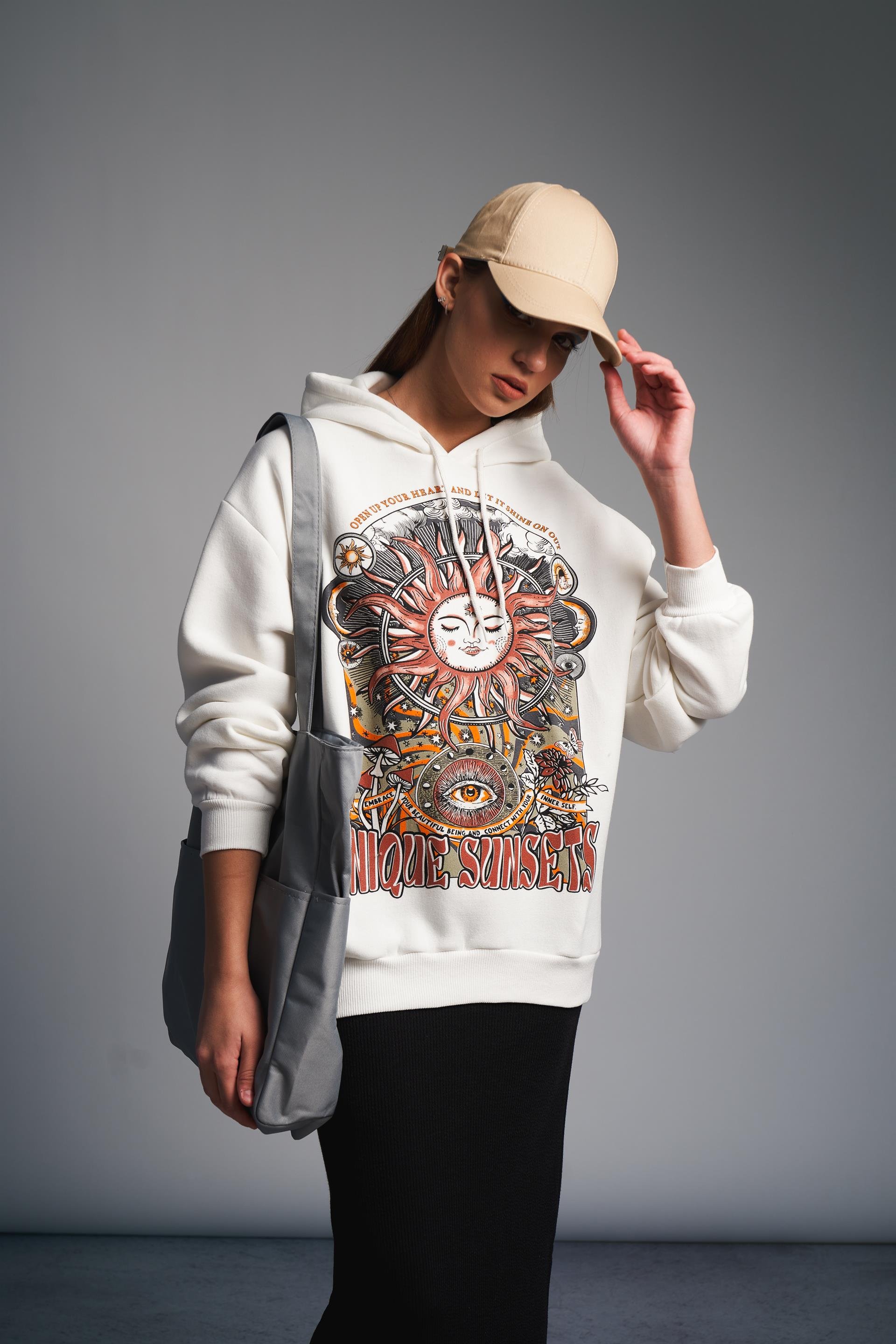 Astroloji Baskılı Sweatshirt