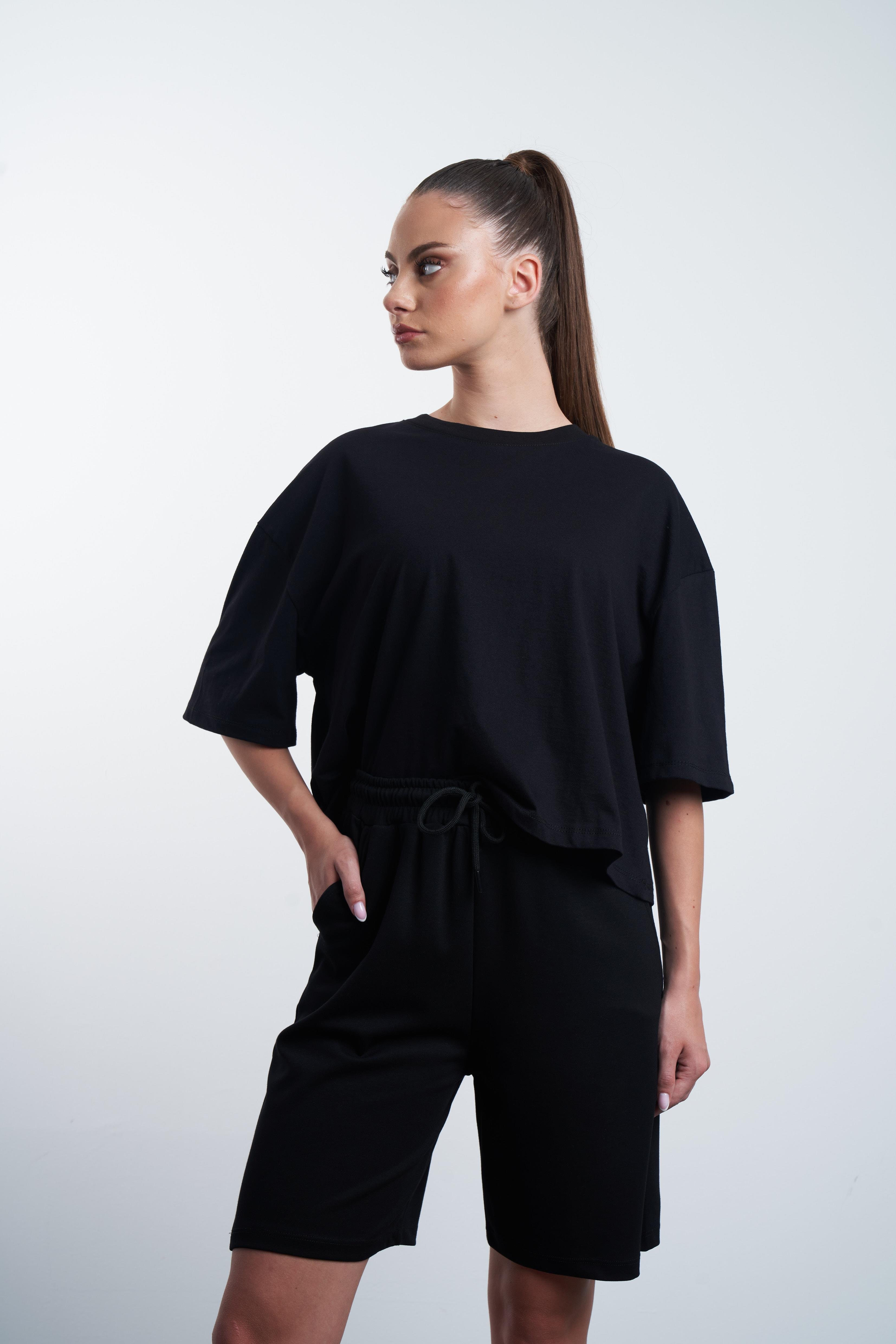 Basic Bermuda Şort Siyah