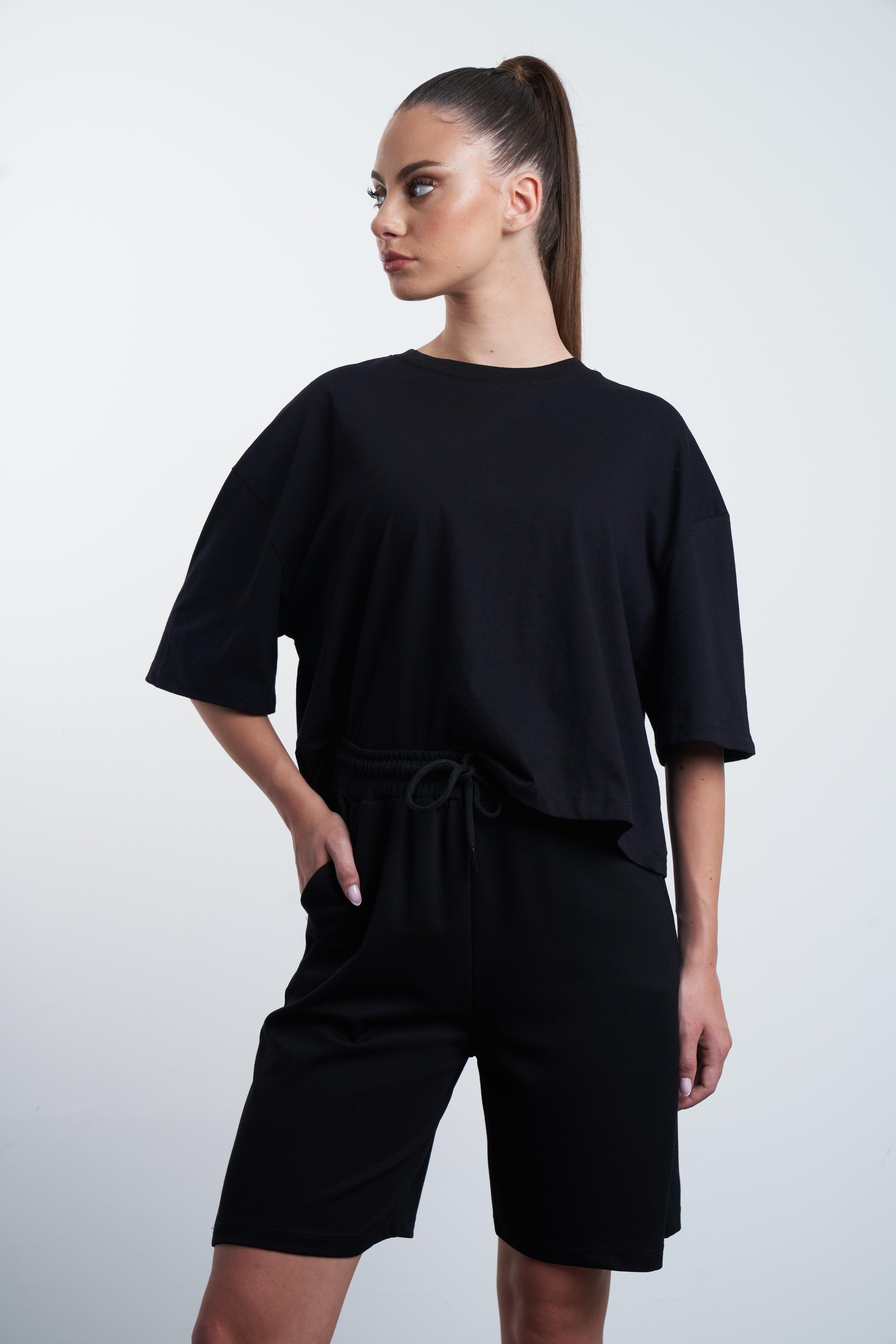 Basic Bermuda Şort Siyah