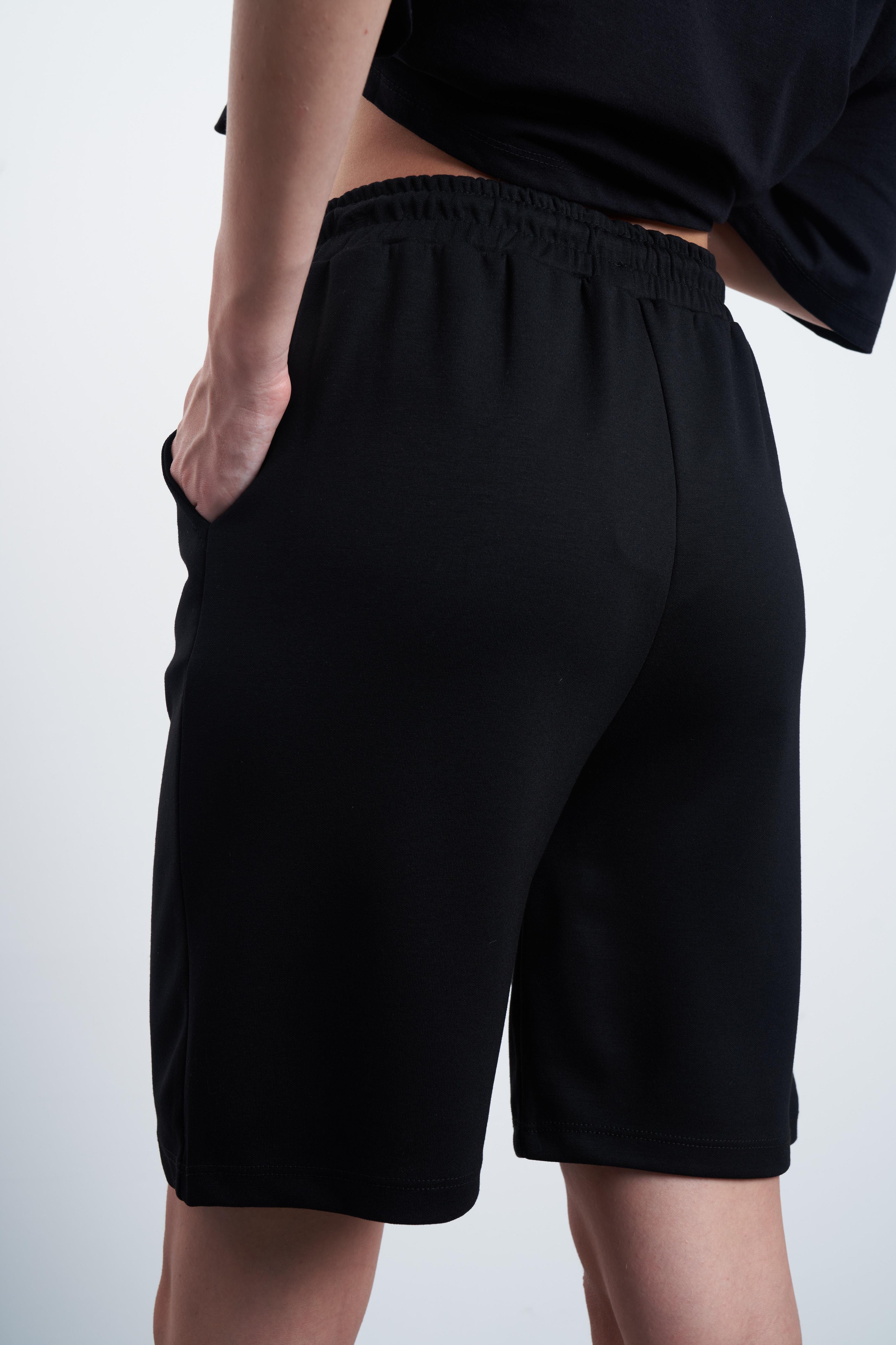 Basic Bermuda Şort Siyah