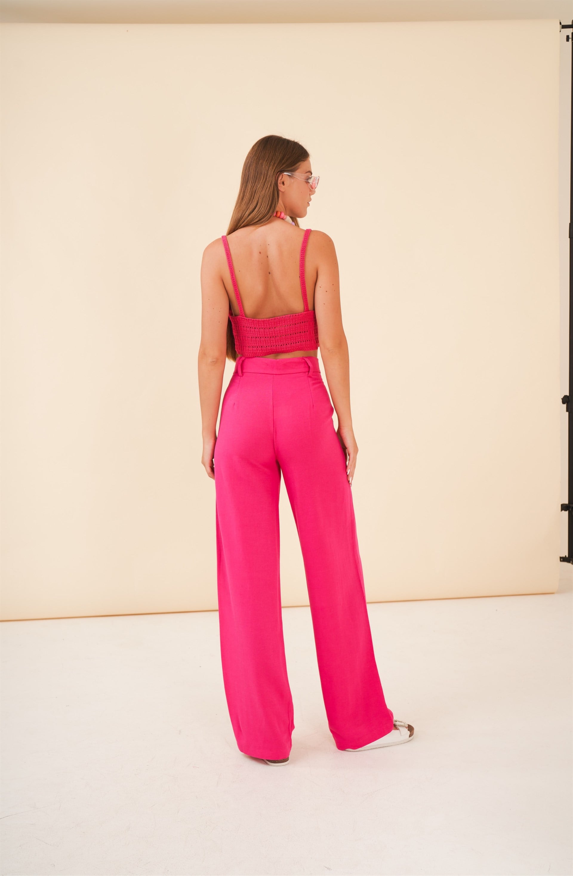 Basic Bol Paça Keten Pantolon