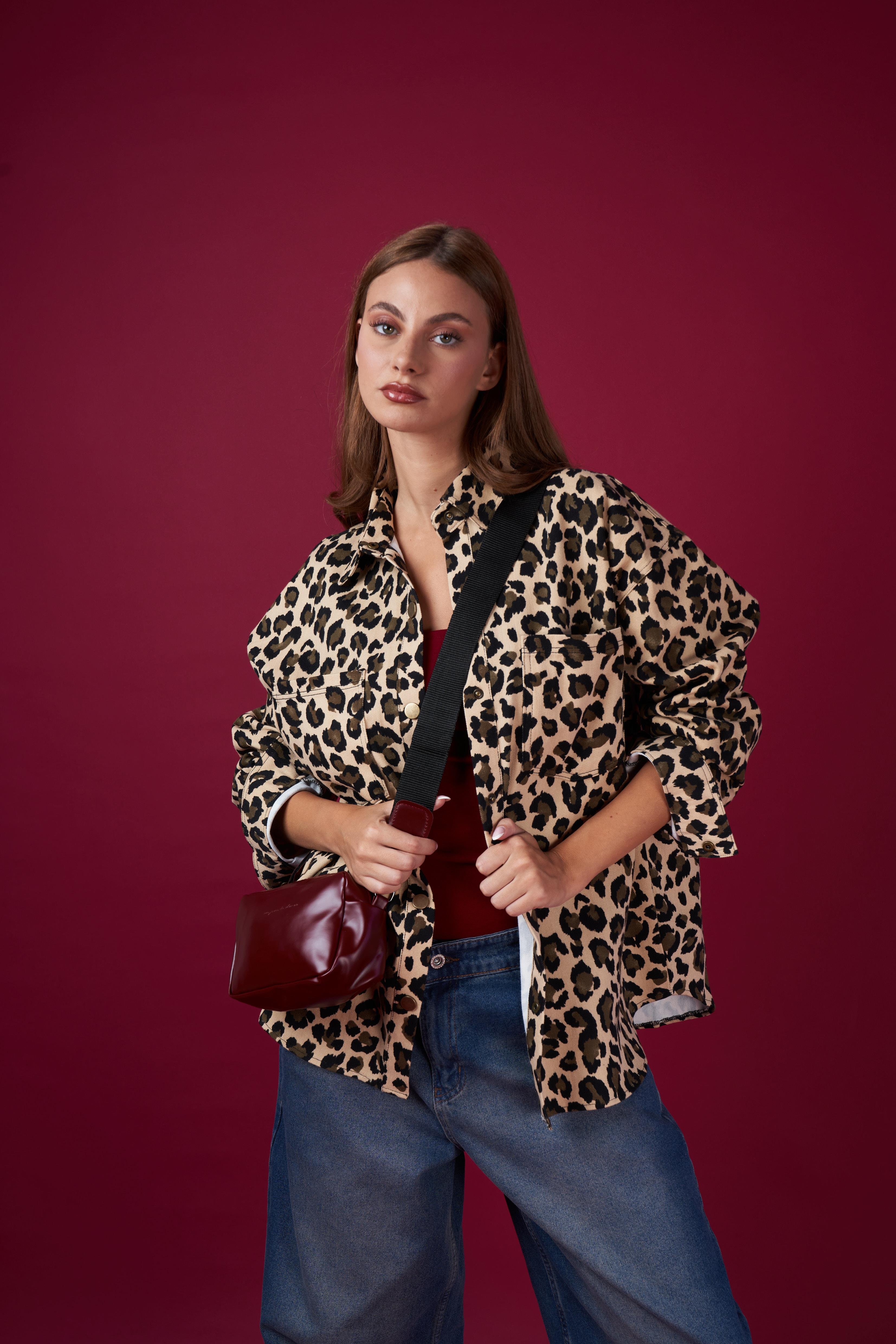 Basic Çapraz Çanta Bordo