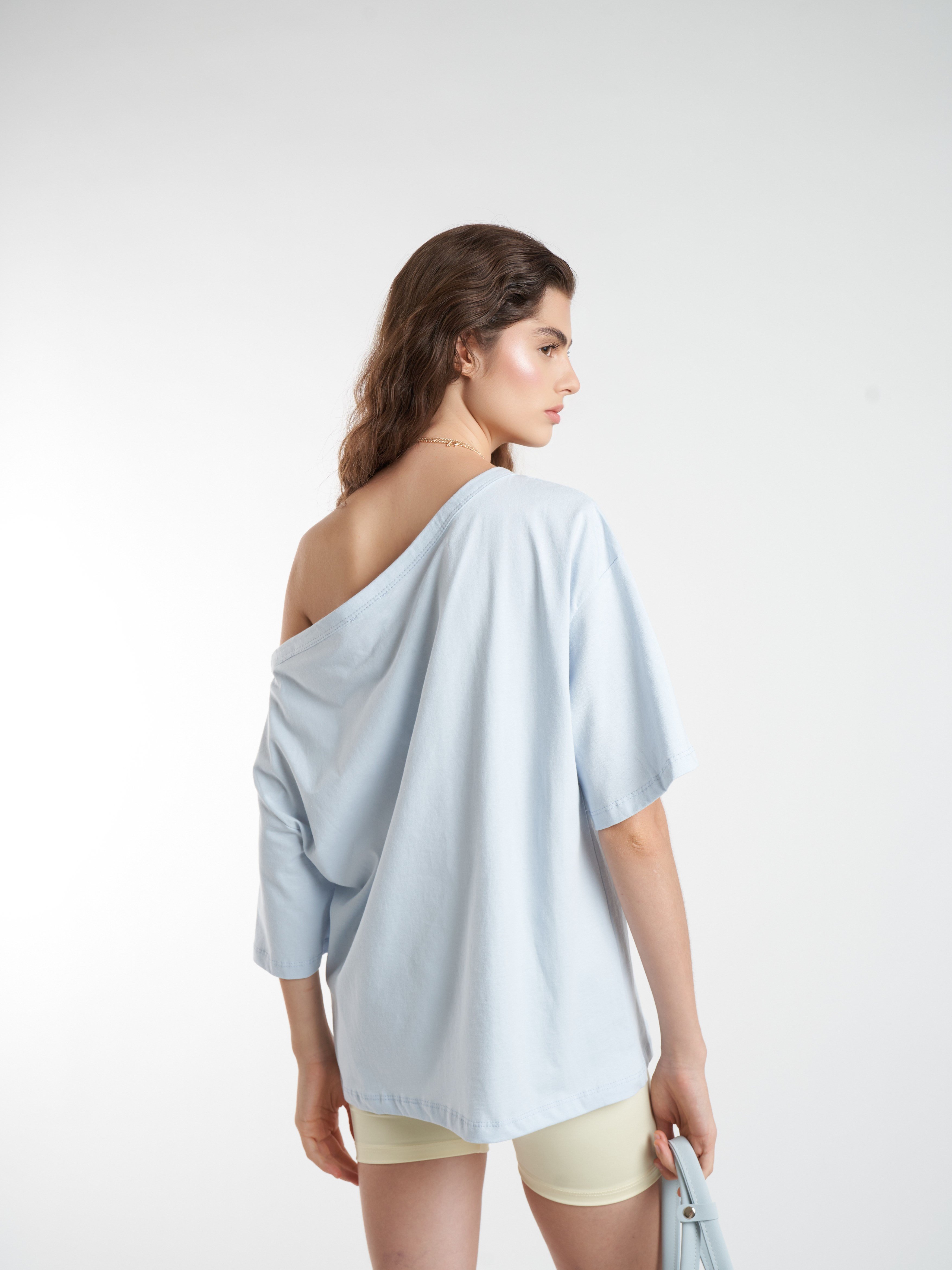 Basic Kısa Kol T-shirt Bebe Mavi