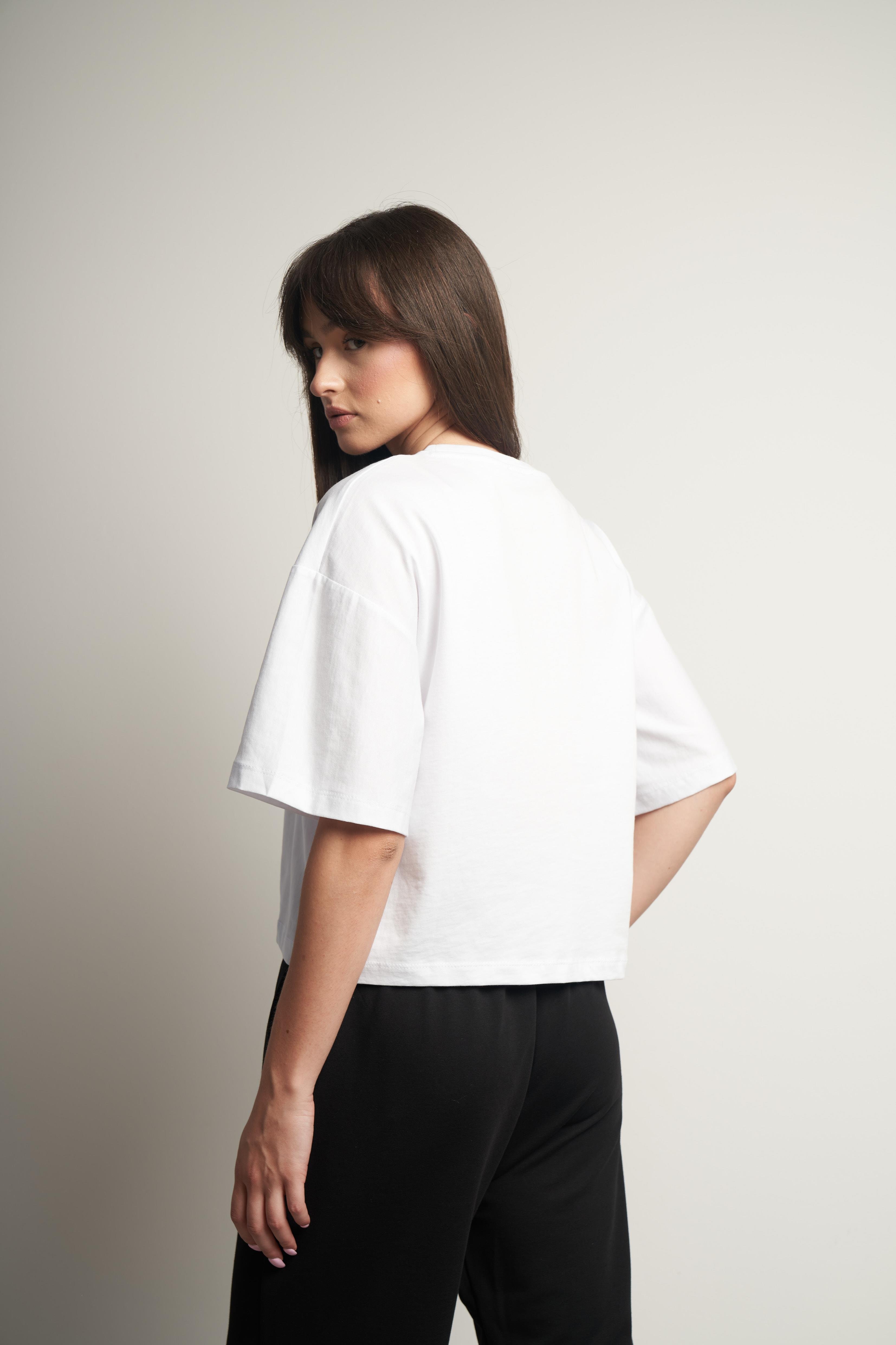 Basic Kısa Kol T-shirt Beyaz