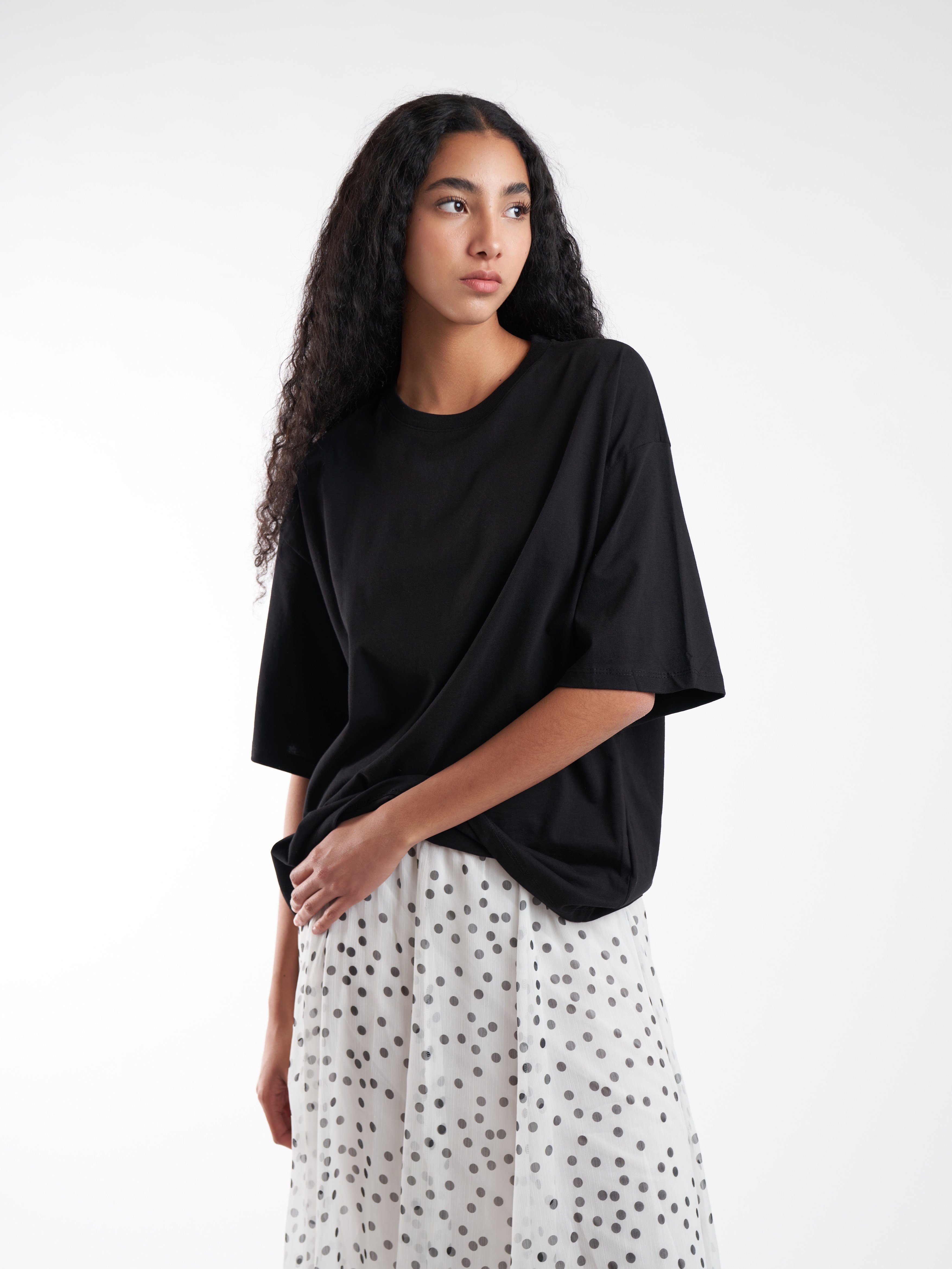 Basic Kısa Kol T-shirt Siyah