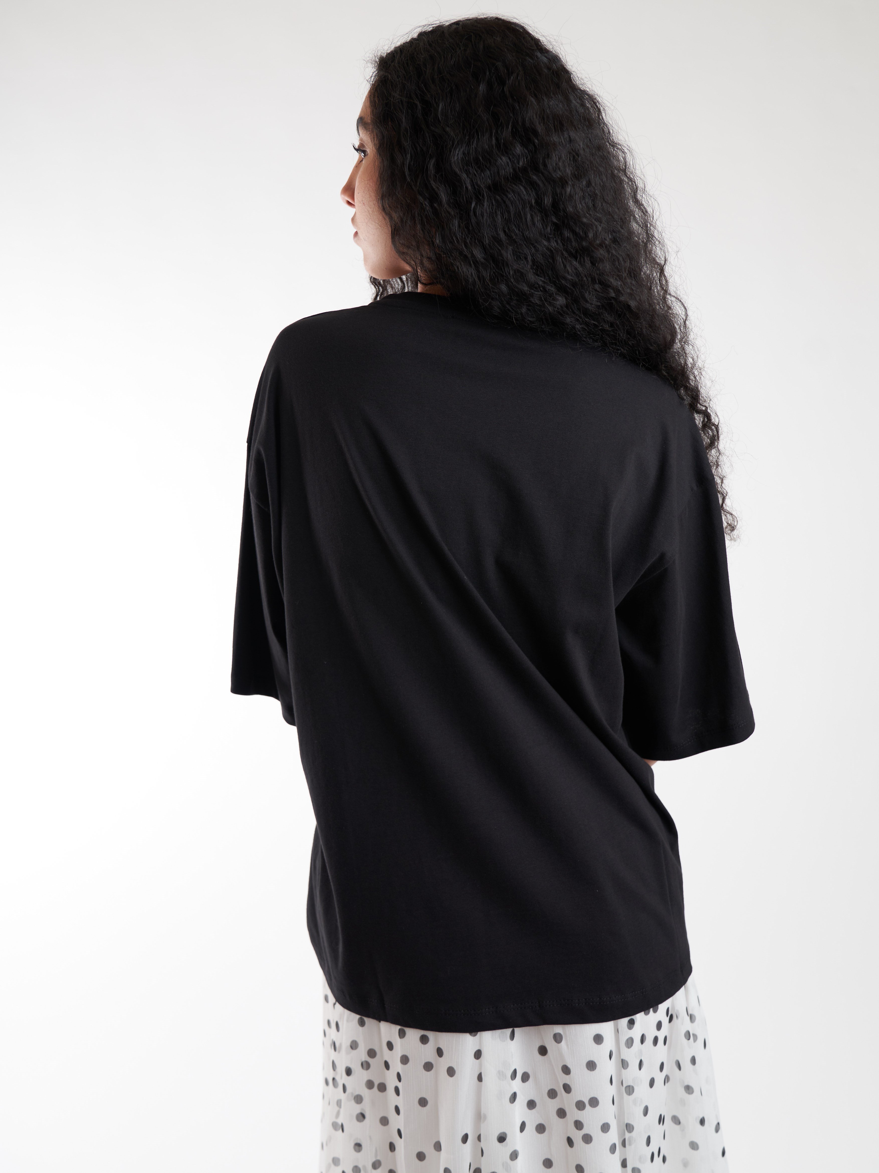 Basic Kısa Kol T-shirt Siyah