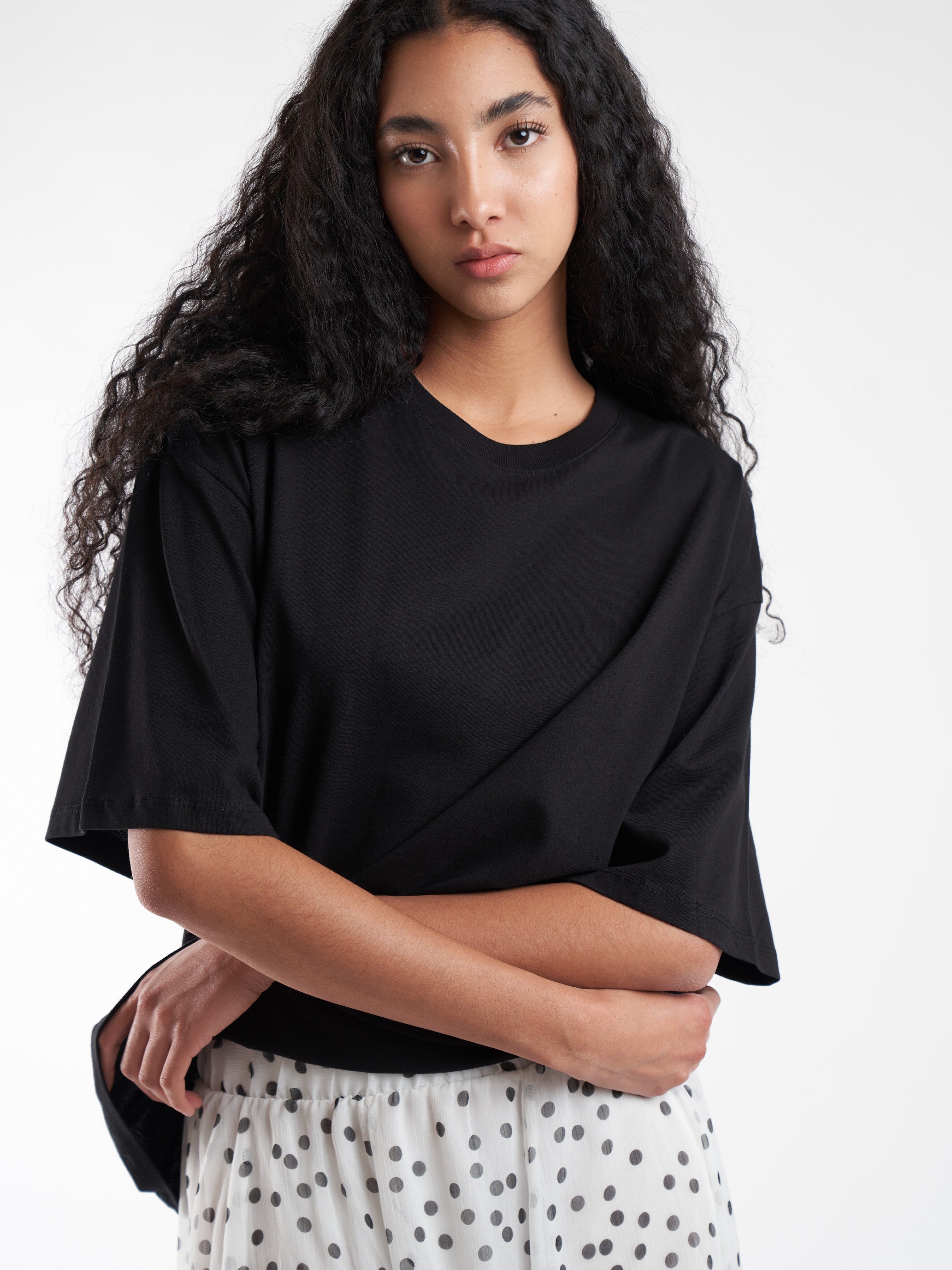 Basic Kısa Kol T-shirt Siyah