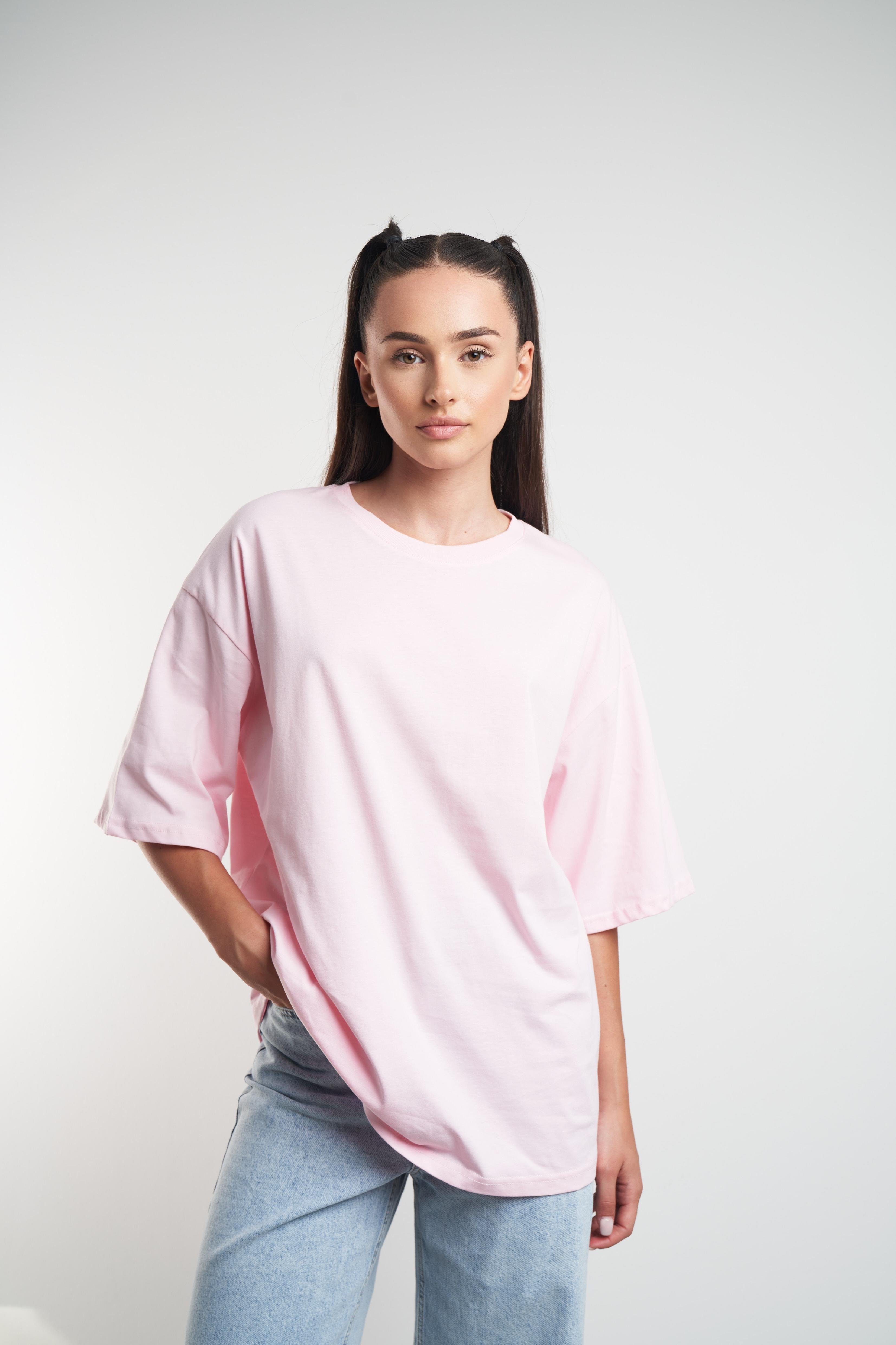 Basic Kısa Kol T-shirt Toz Pembe