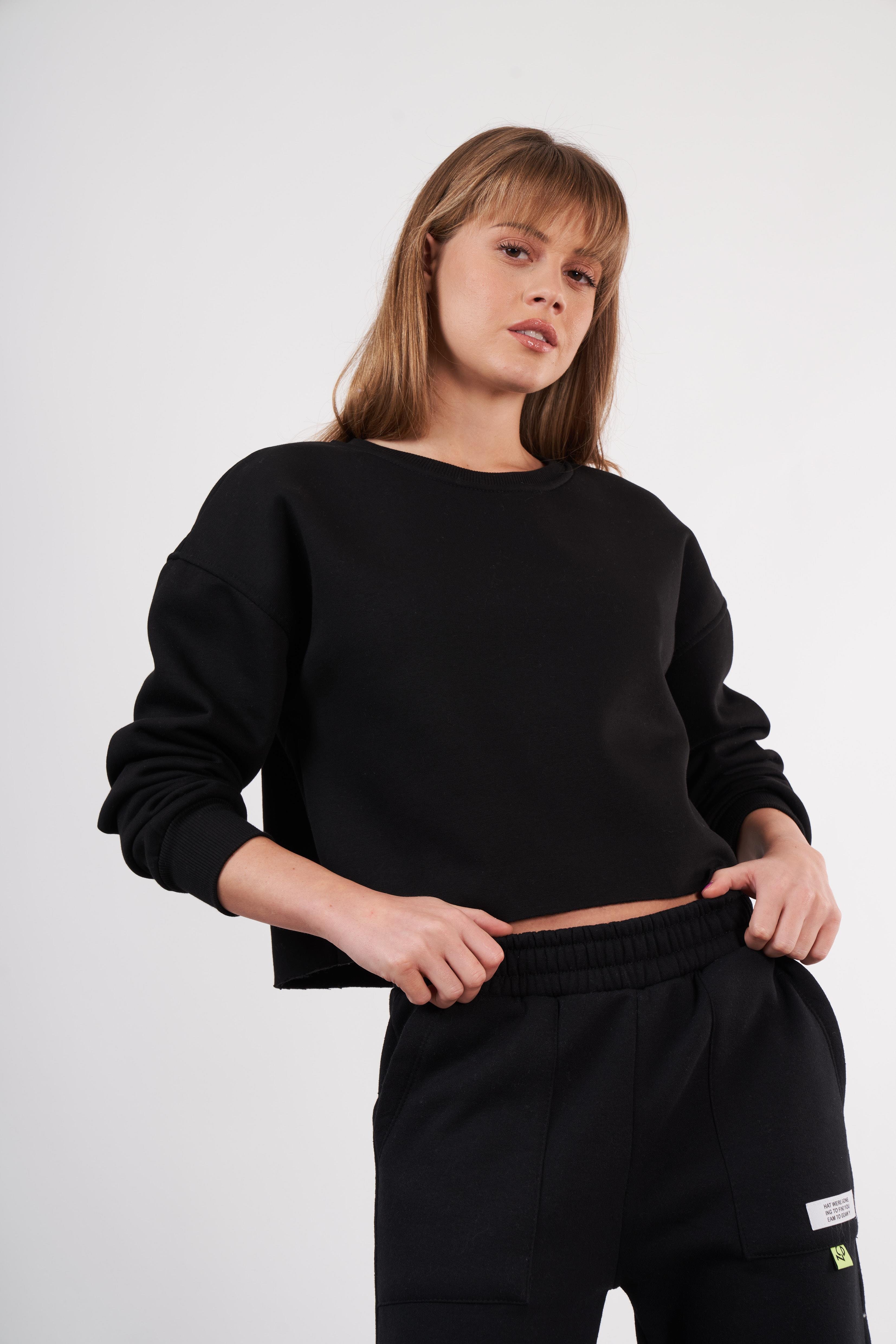 Basic Kısa Sweatshirt