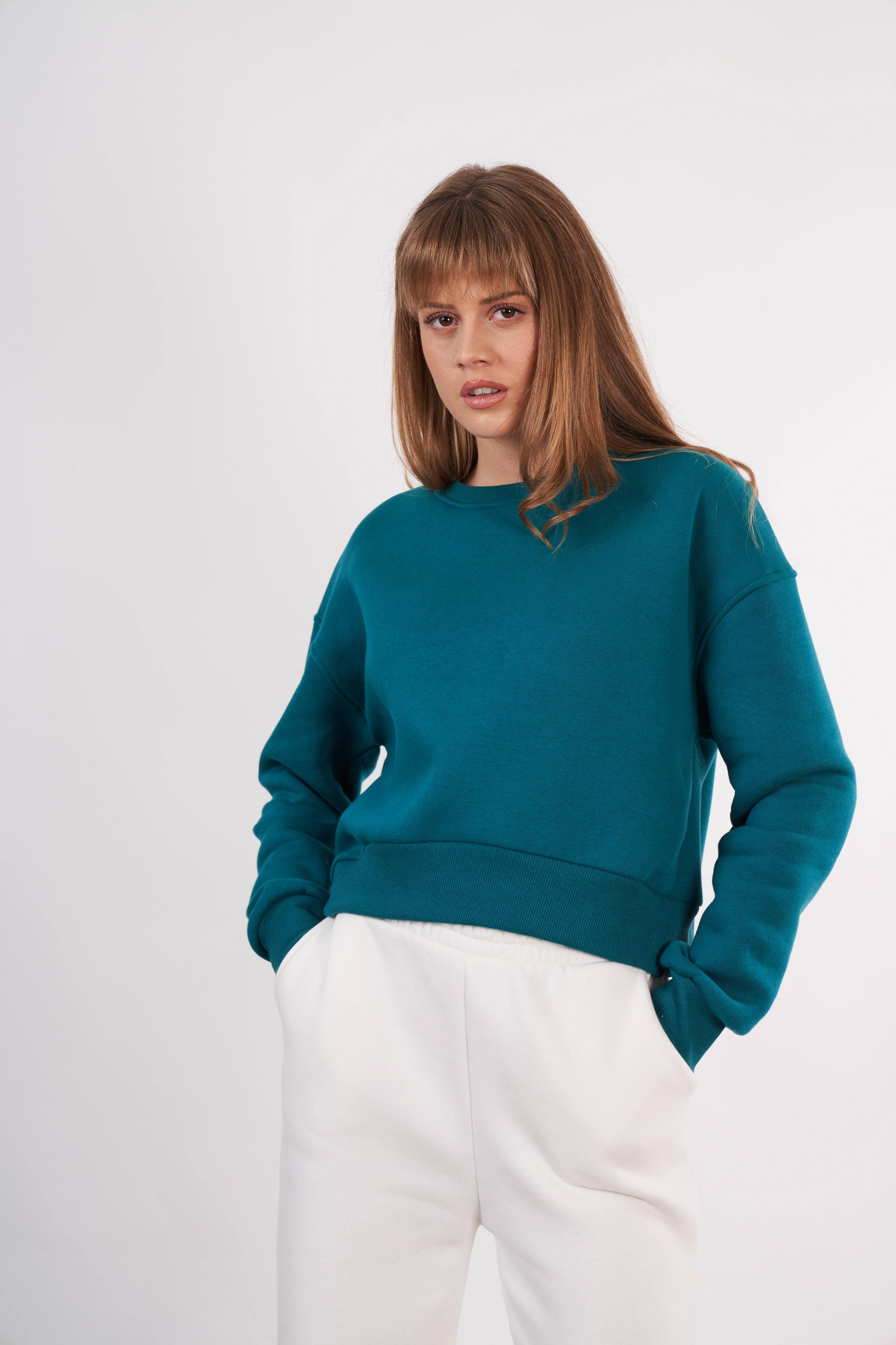 Basic Kısa Sweatshirt