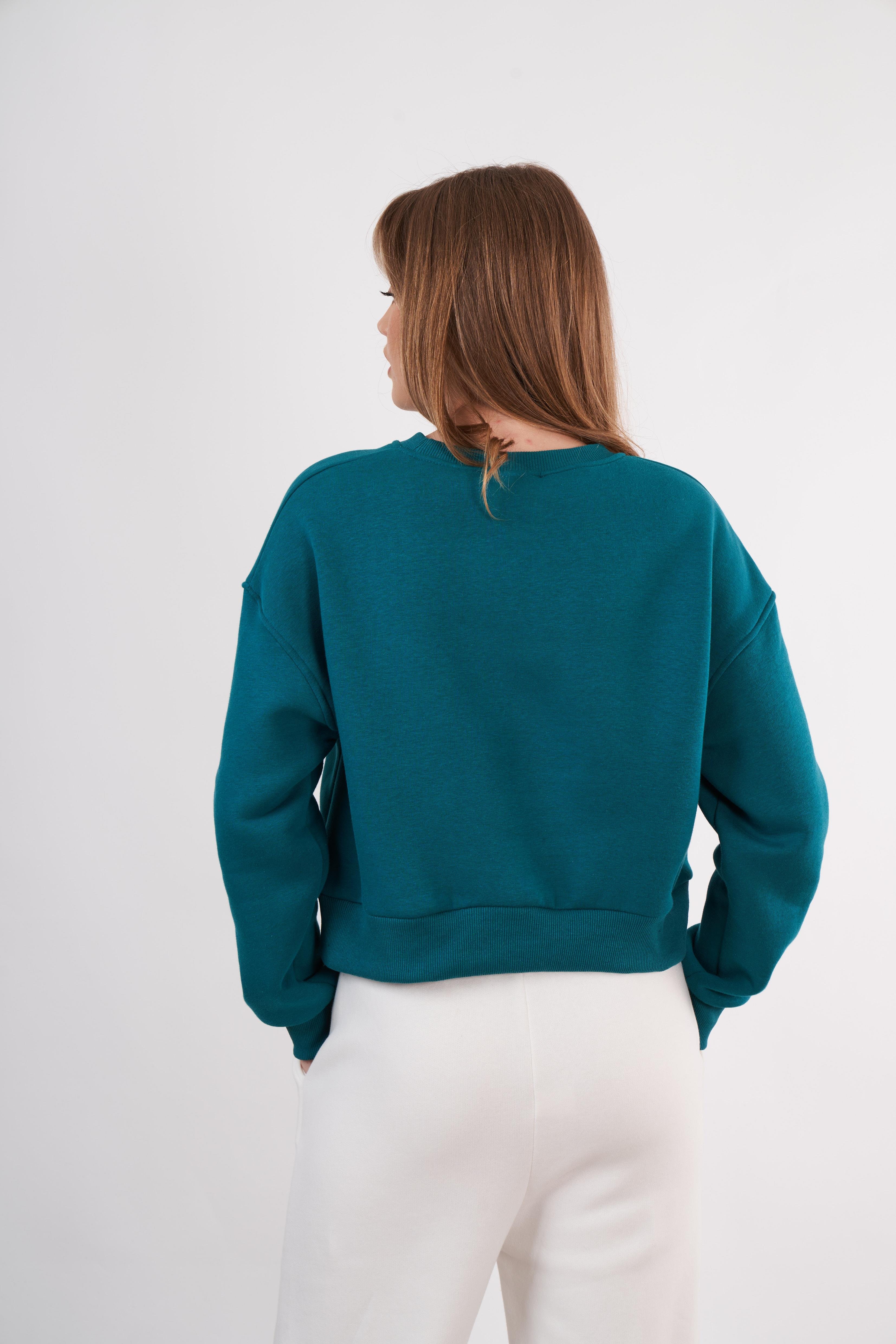 Basic Kısa Sweatshirt