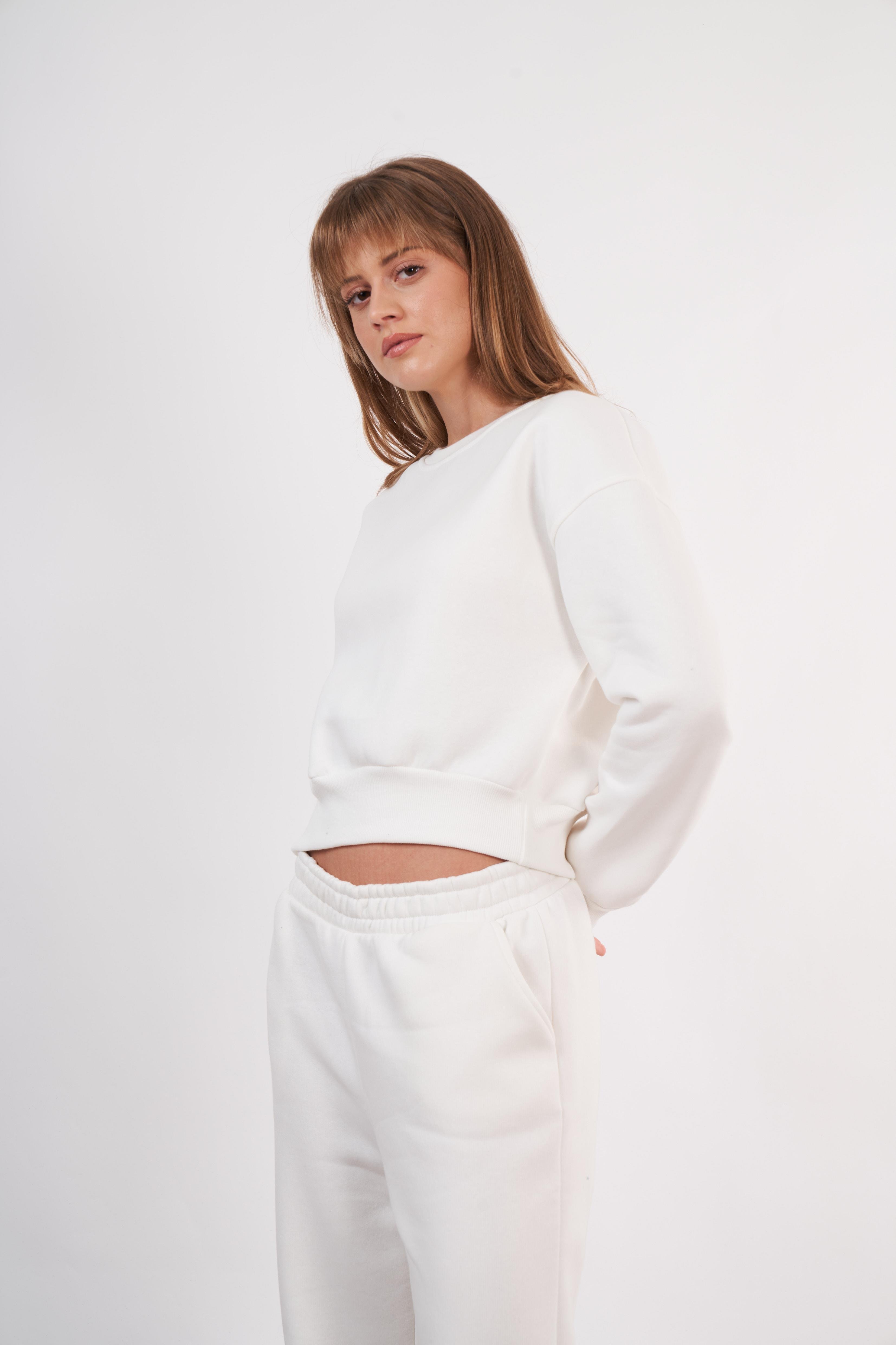Basic Kısa Sweatshirt