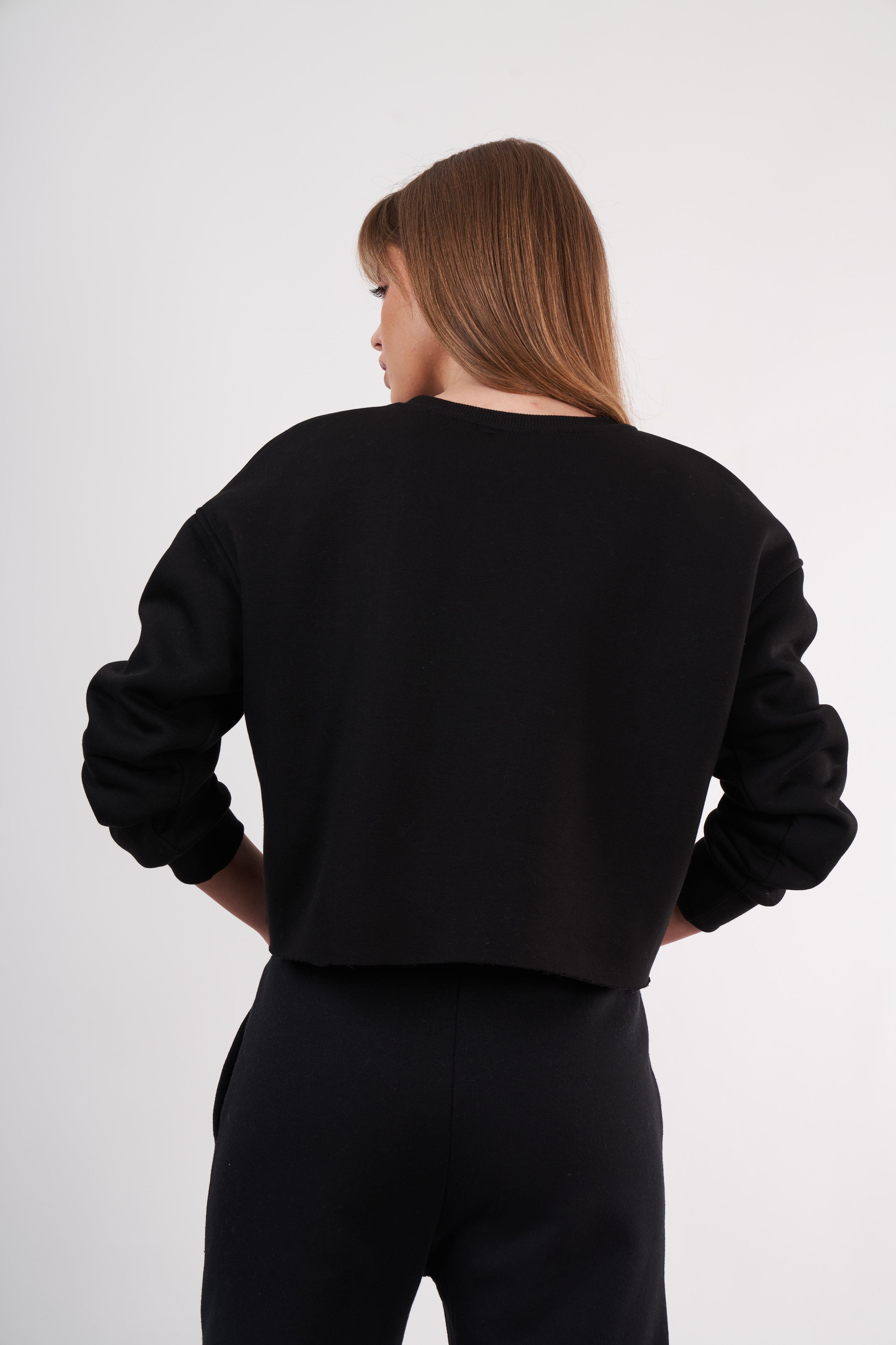 Basic Kısa Sweatshirt