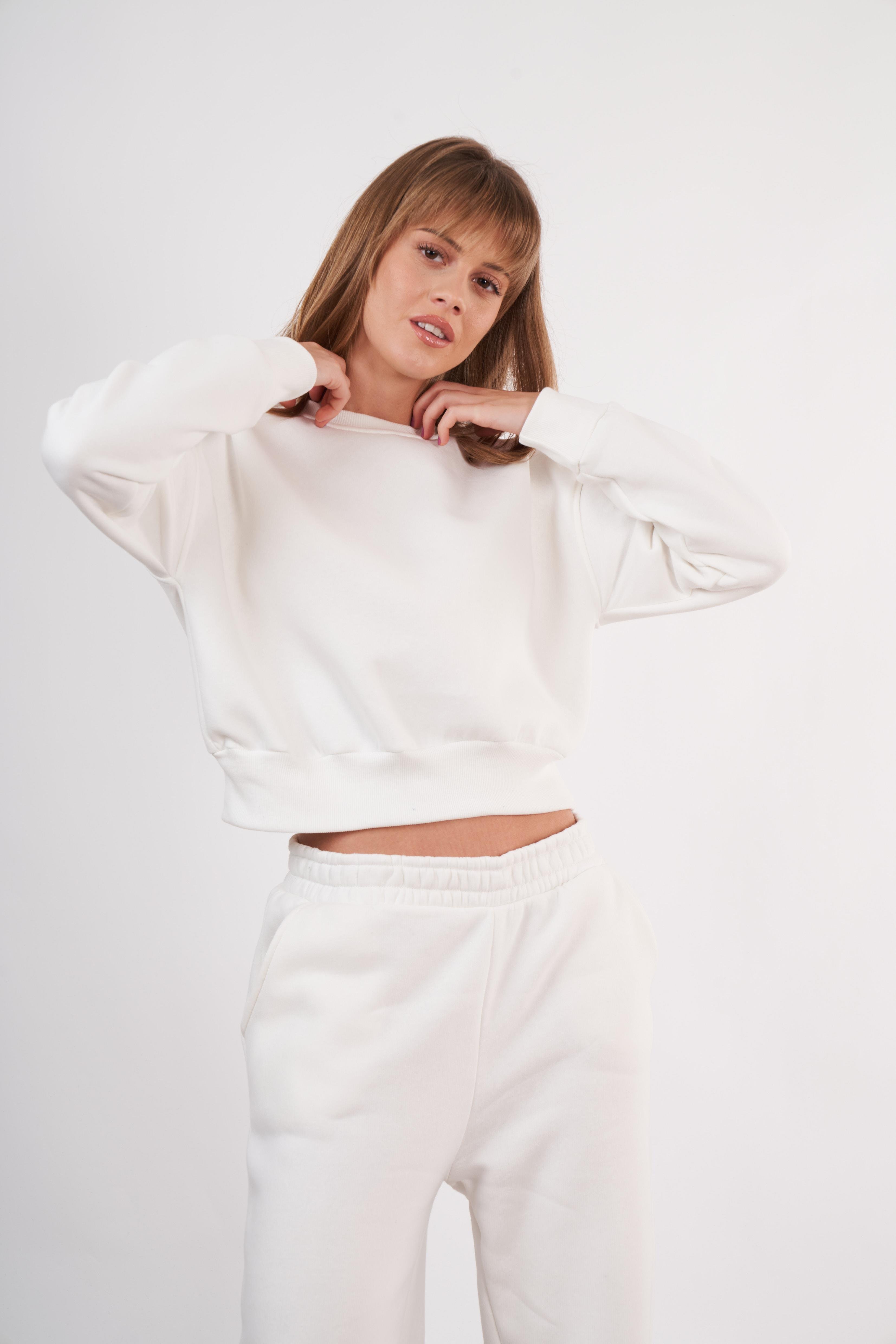 Basic Kısa Sweatshirt