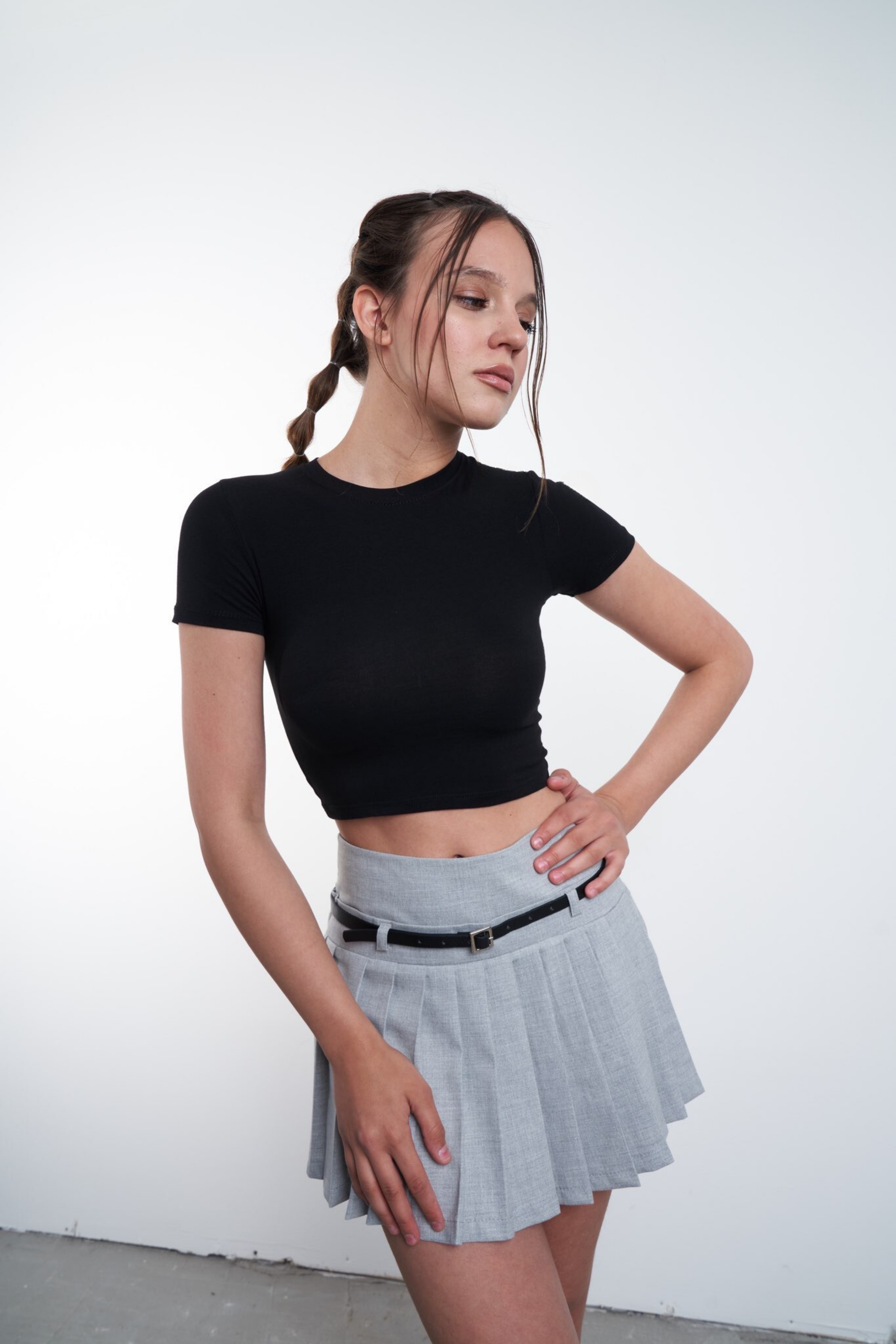 Basic Kısa T-shirt Siyah