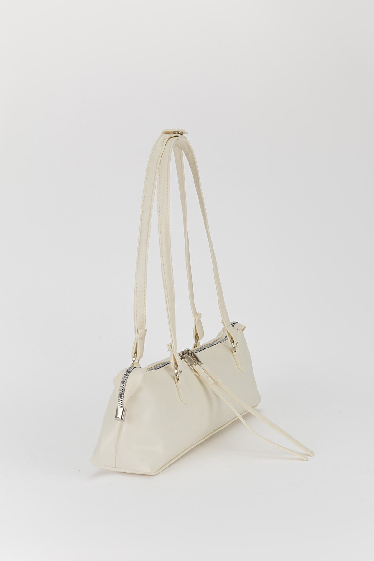 Basic Long Baget Çanta Ekru