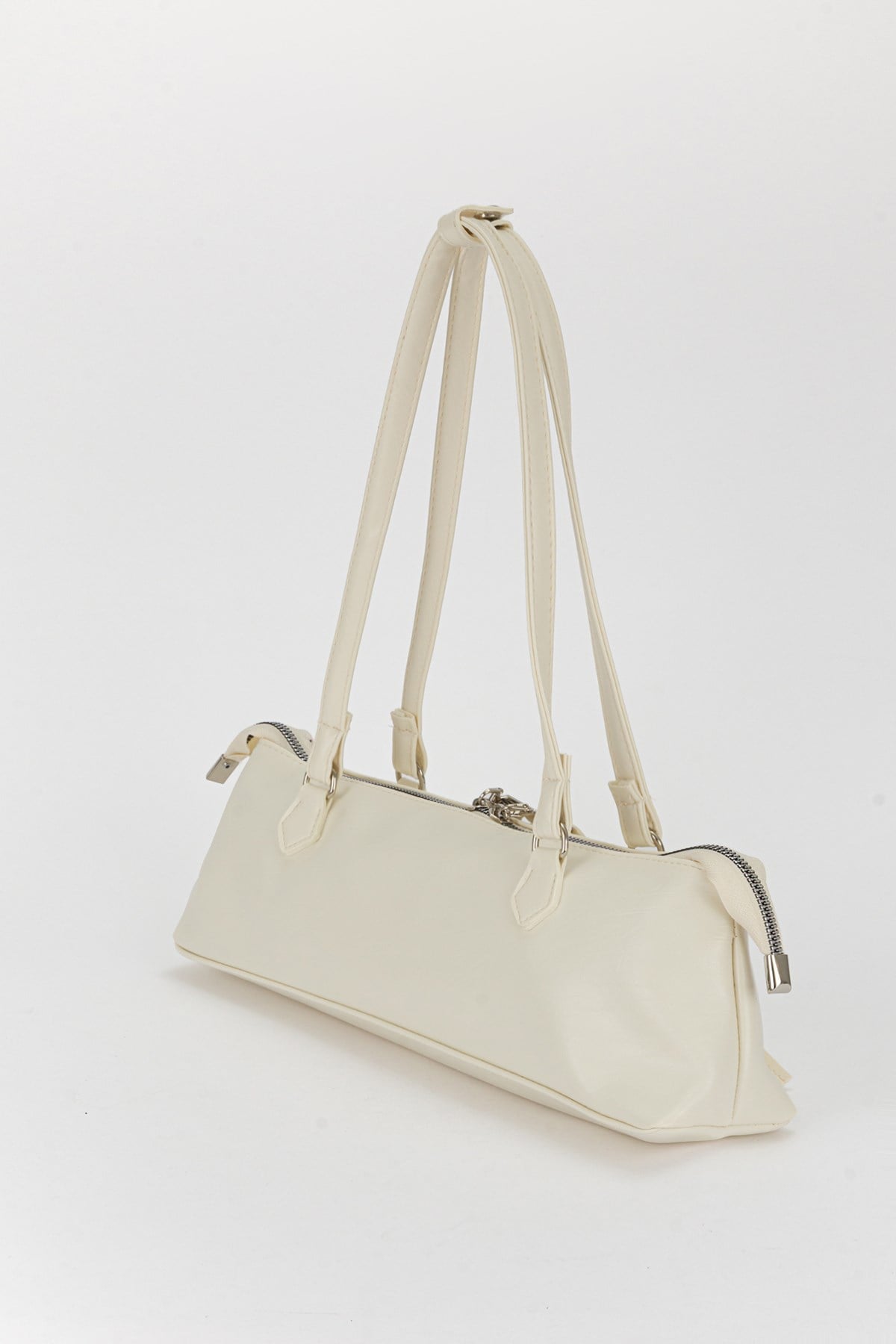 Basic Long Baget Çanta Ekru