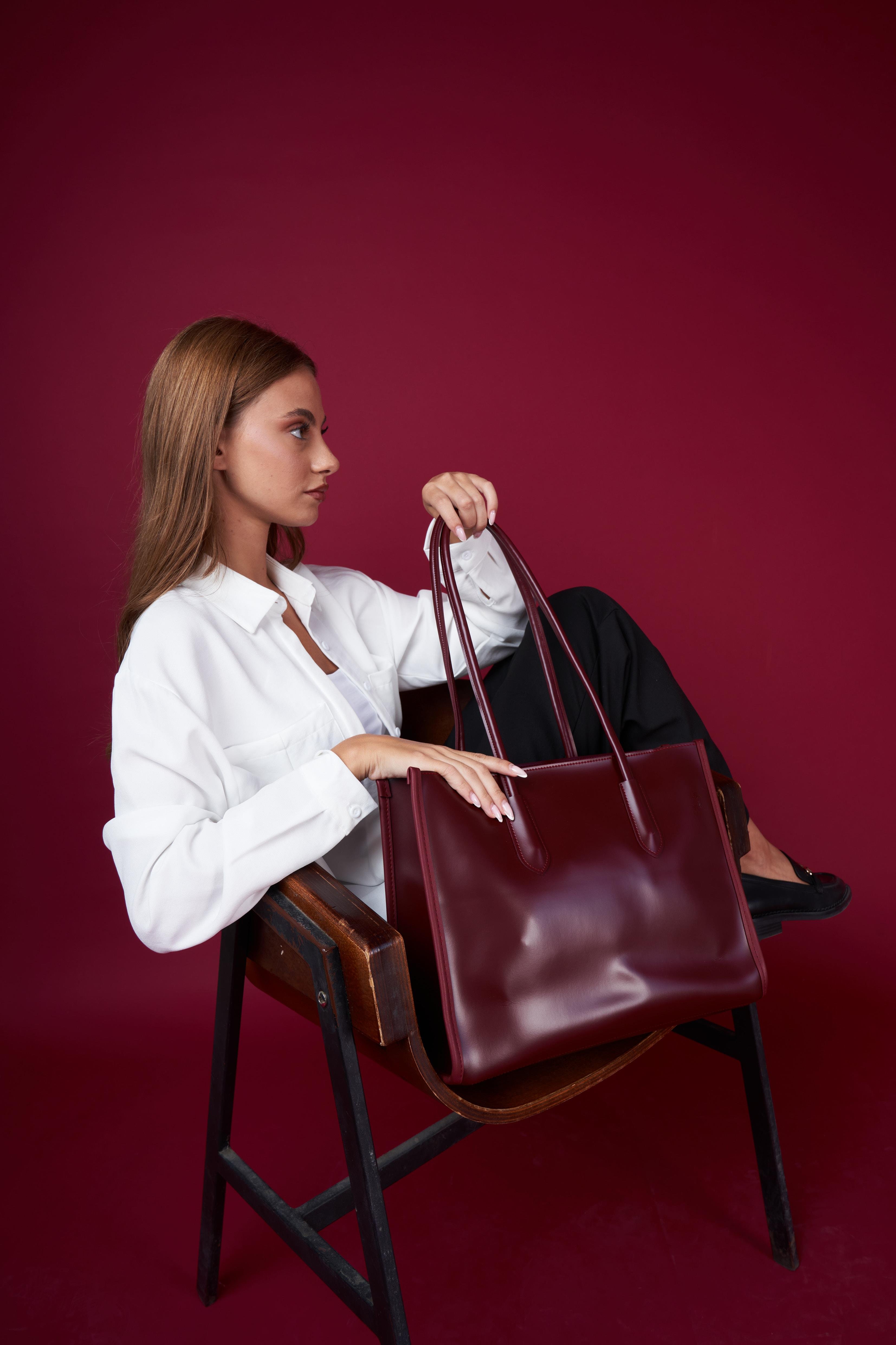 Basic Omuz Çantası Bordo