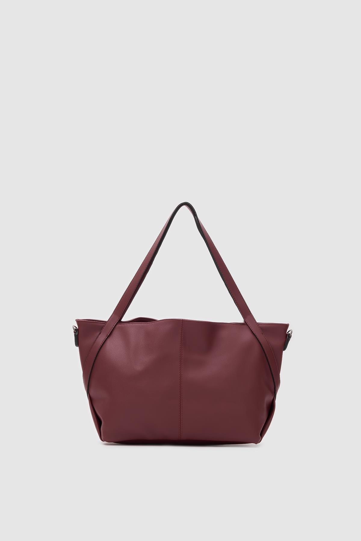 Basic Omuz Çantası Bordo
