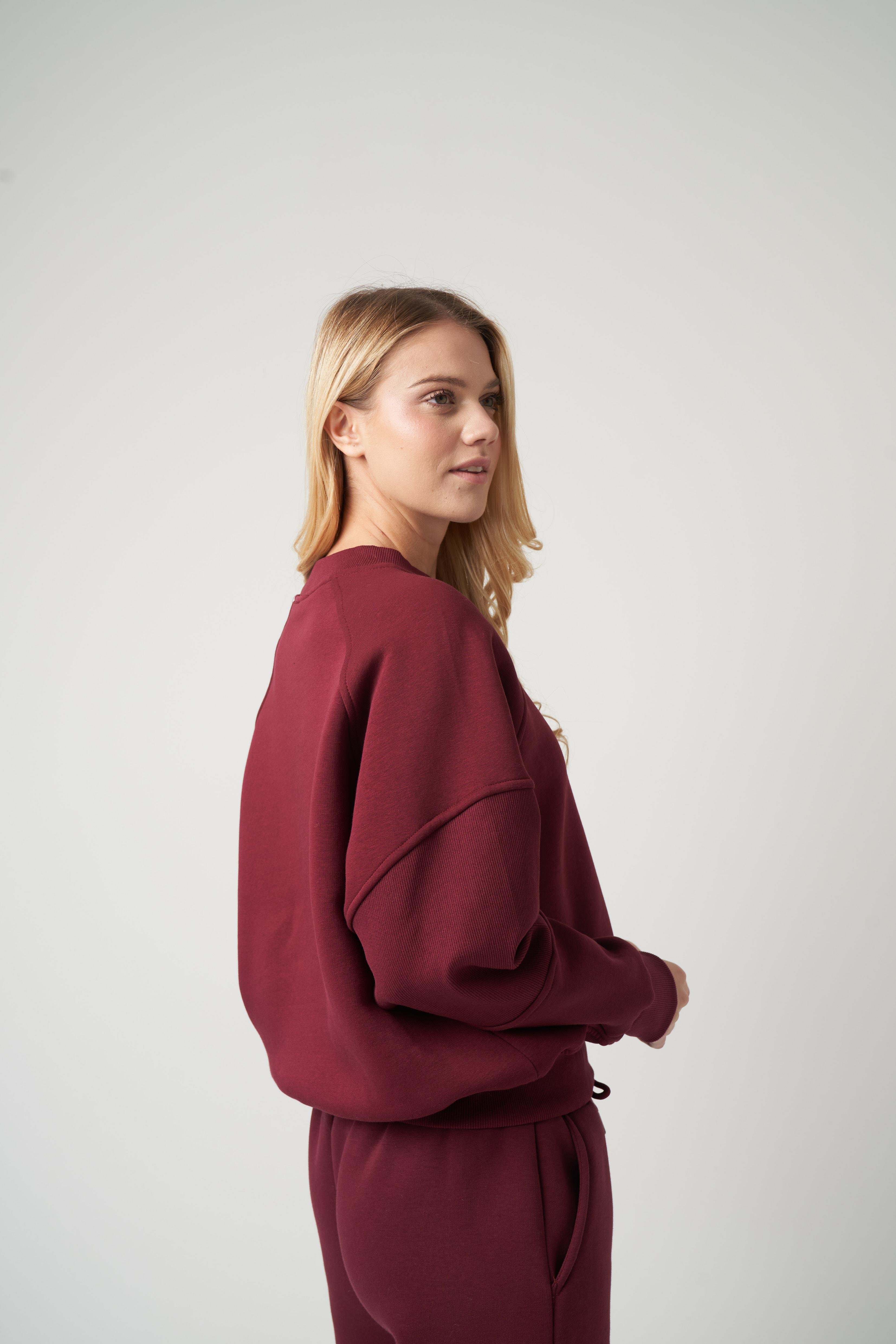 Basic Sweatshirt Bordo