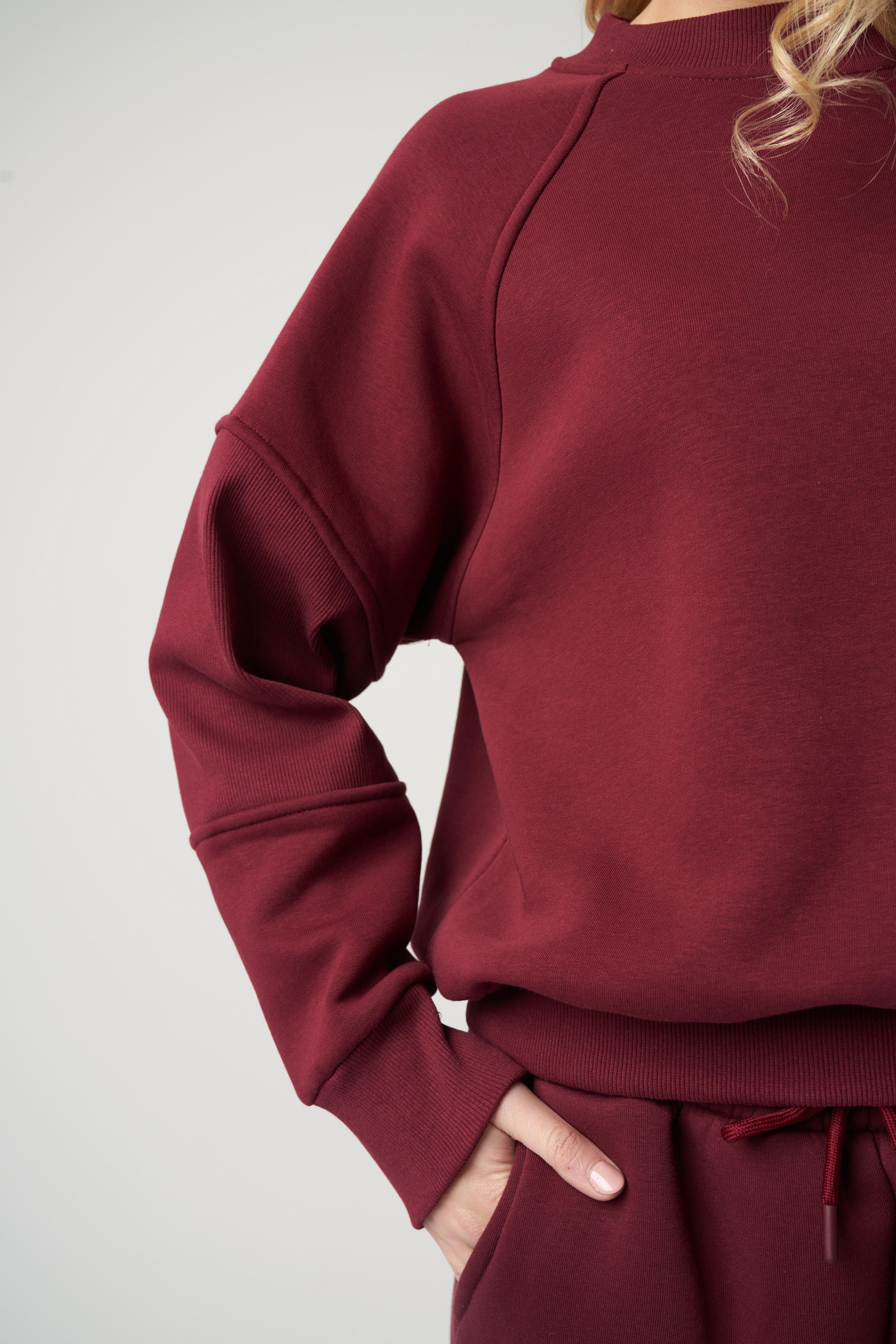 Basic Sweatshirt Bordo
