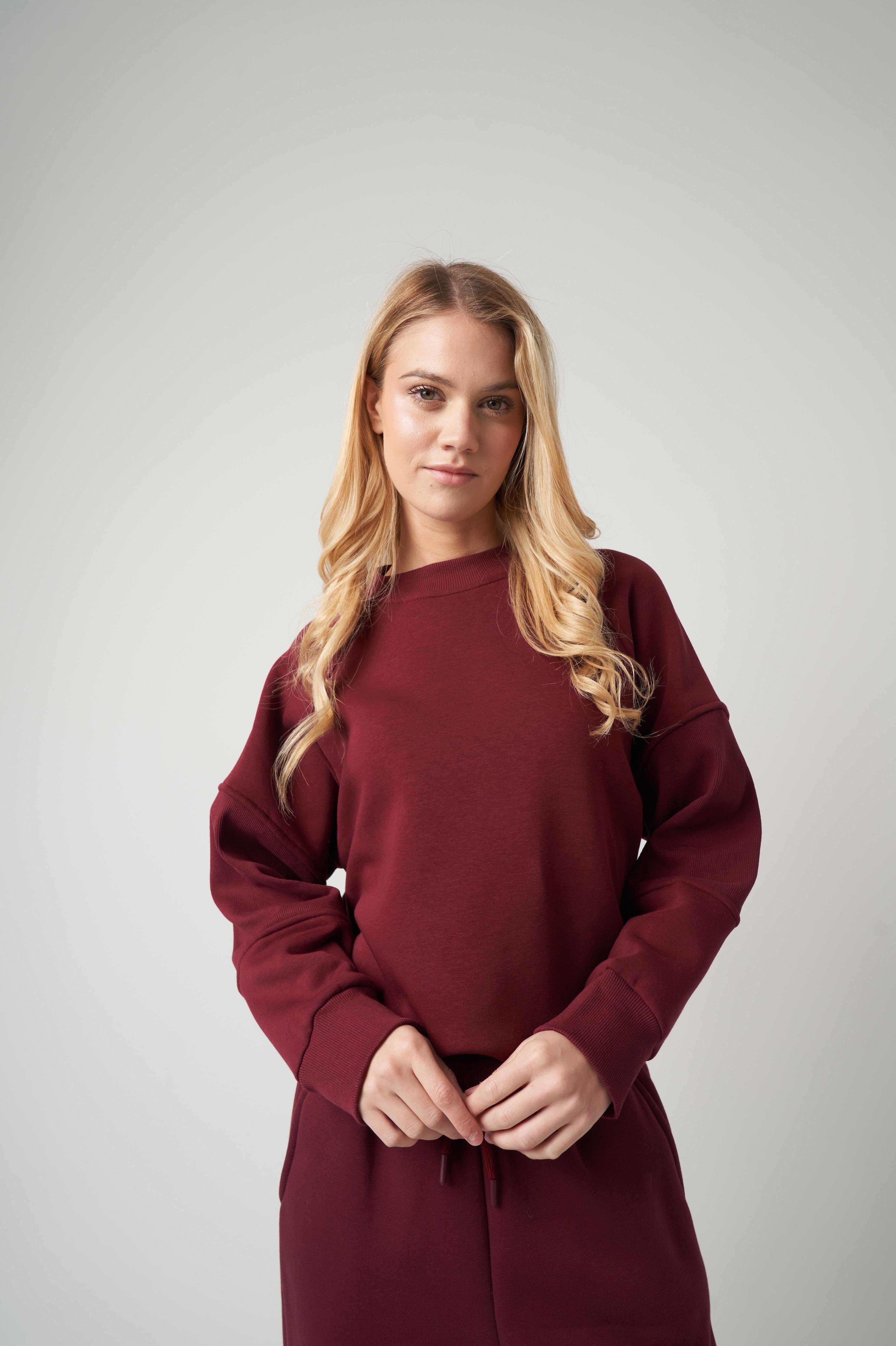 Basic Sweatshirt Bordo