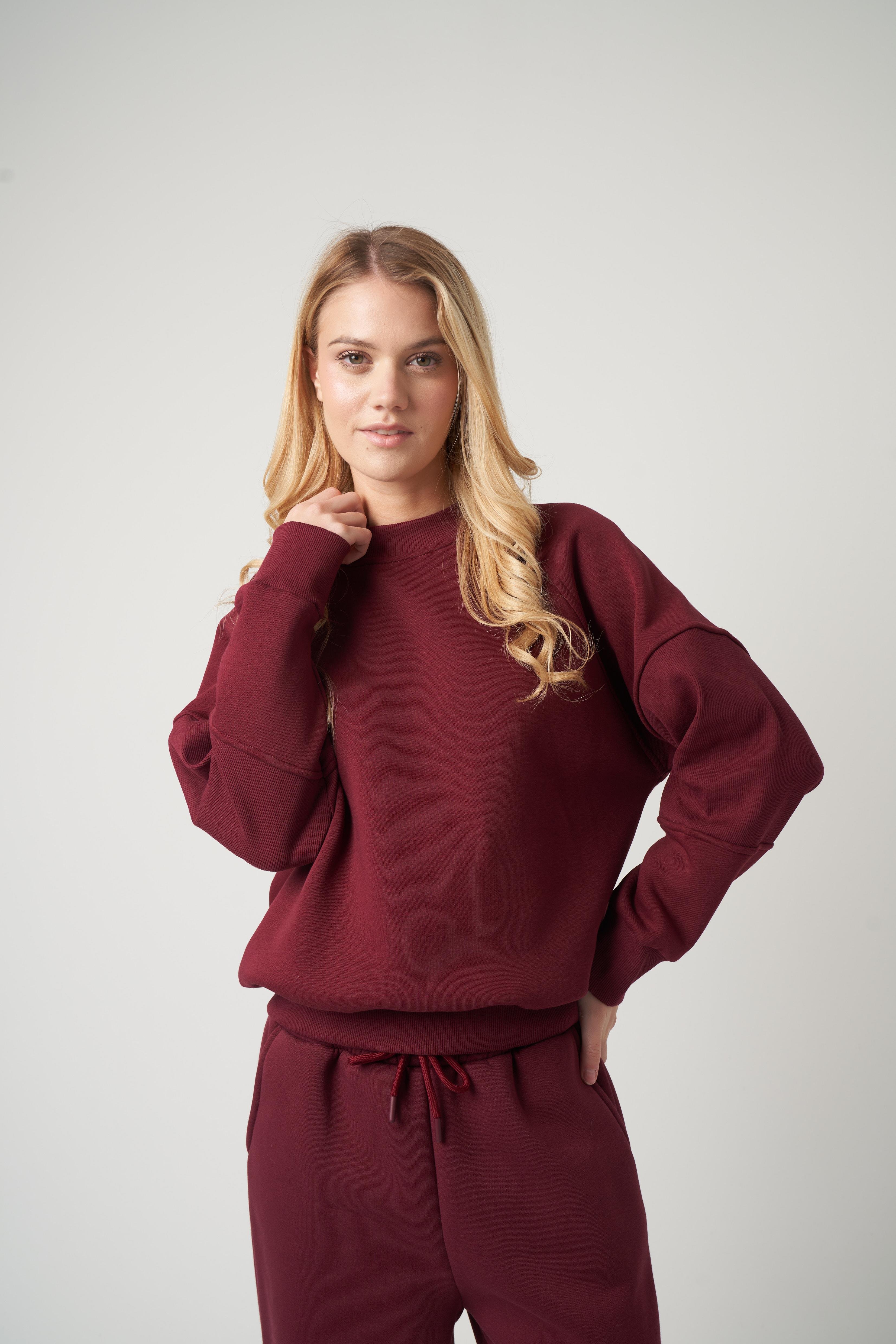 Basic Sweatshirt Bordo