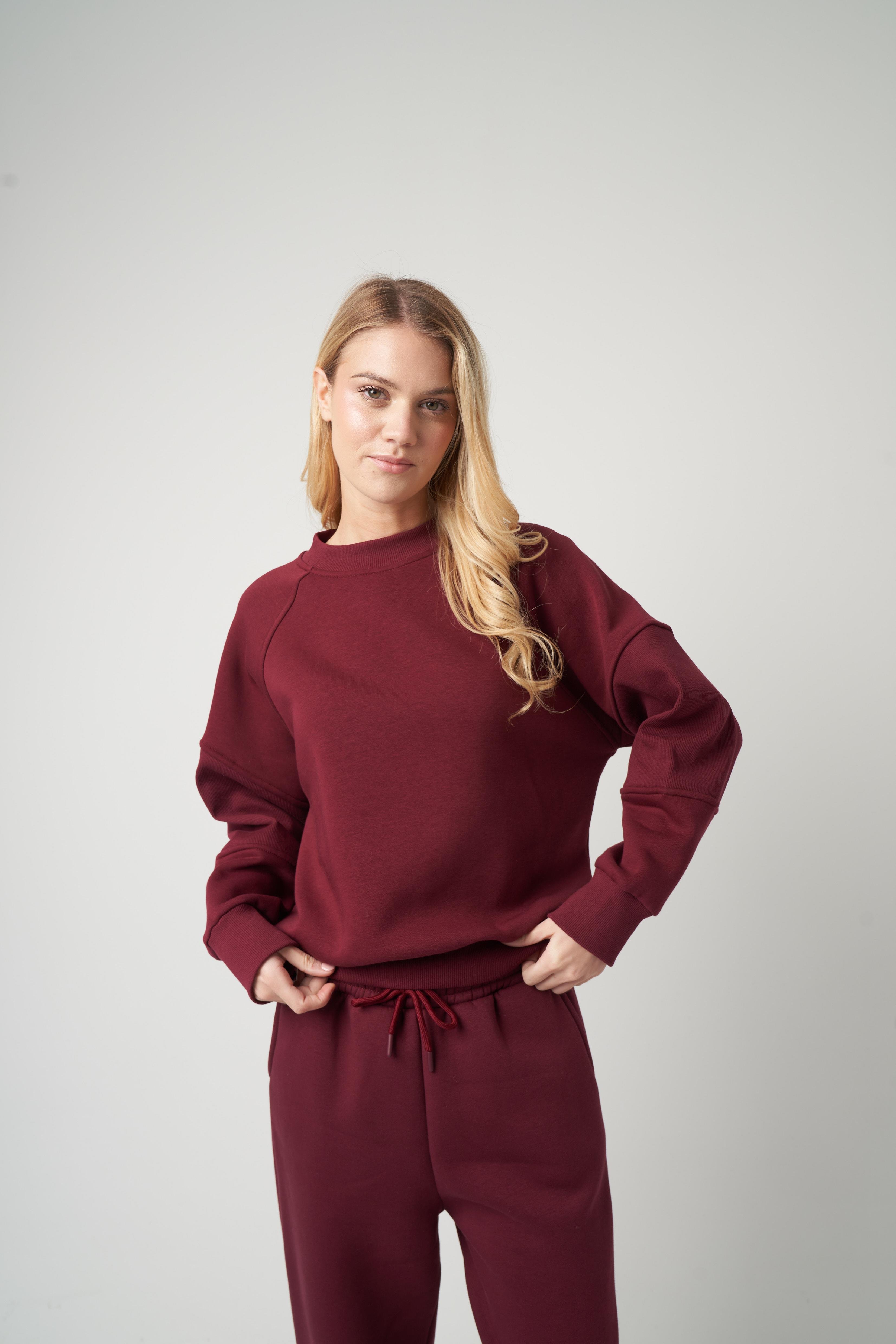 Basic Sweatshirt Bordo