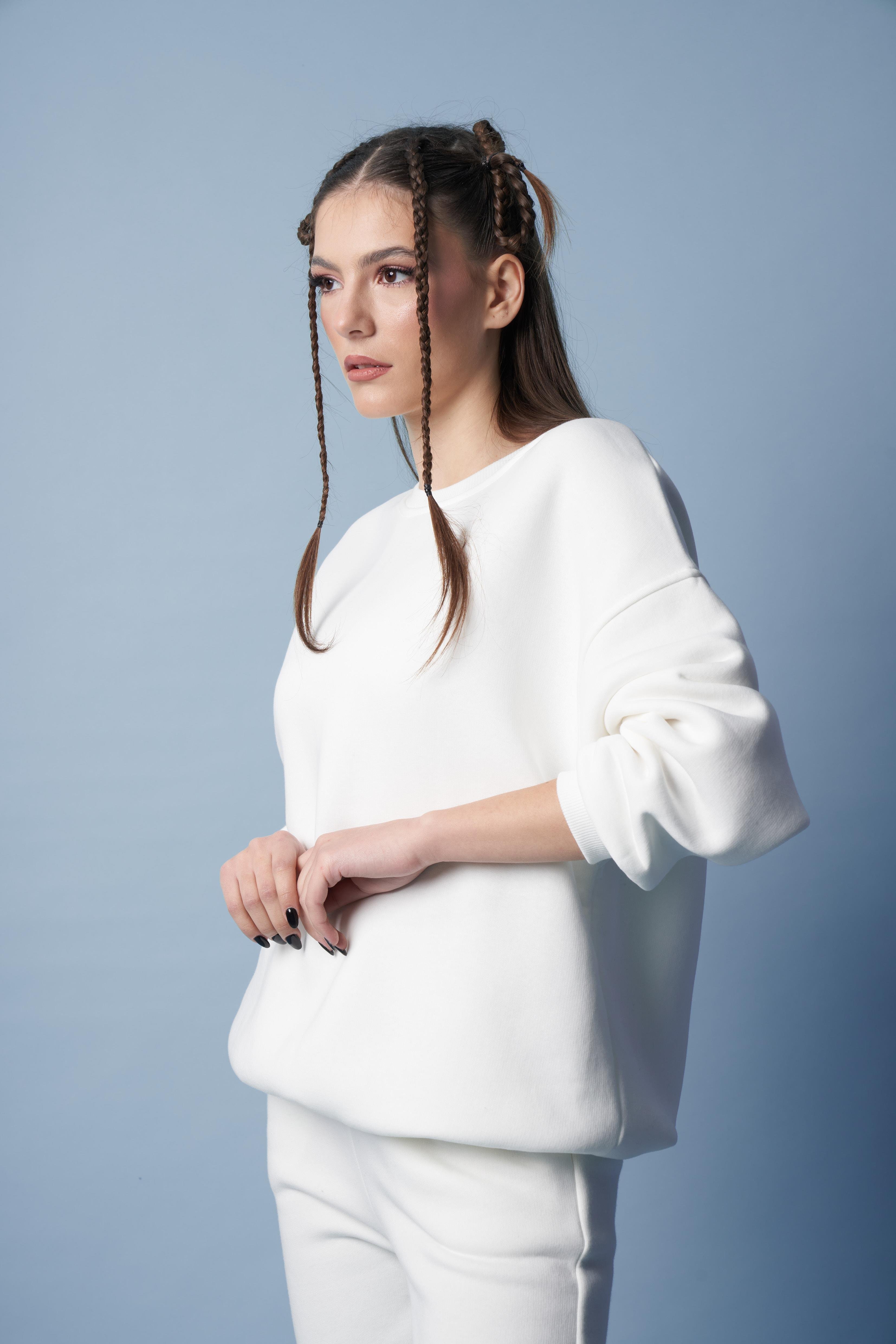 Basic Sweatshirt Ekru