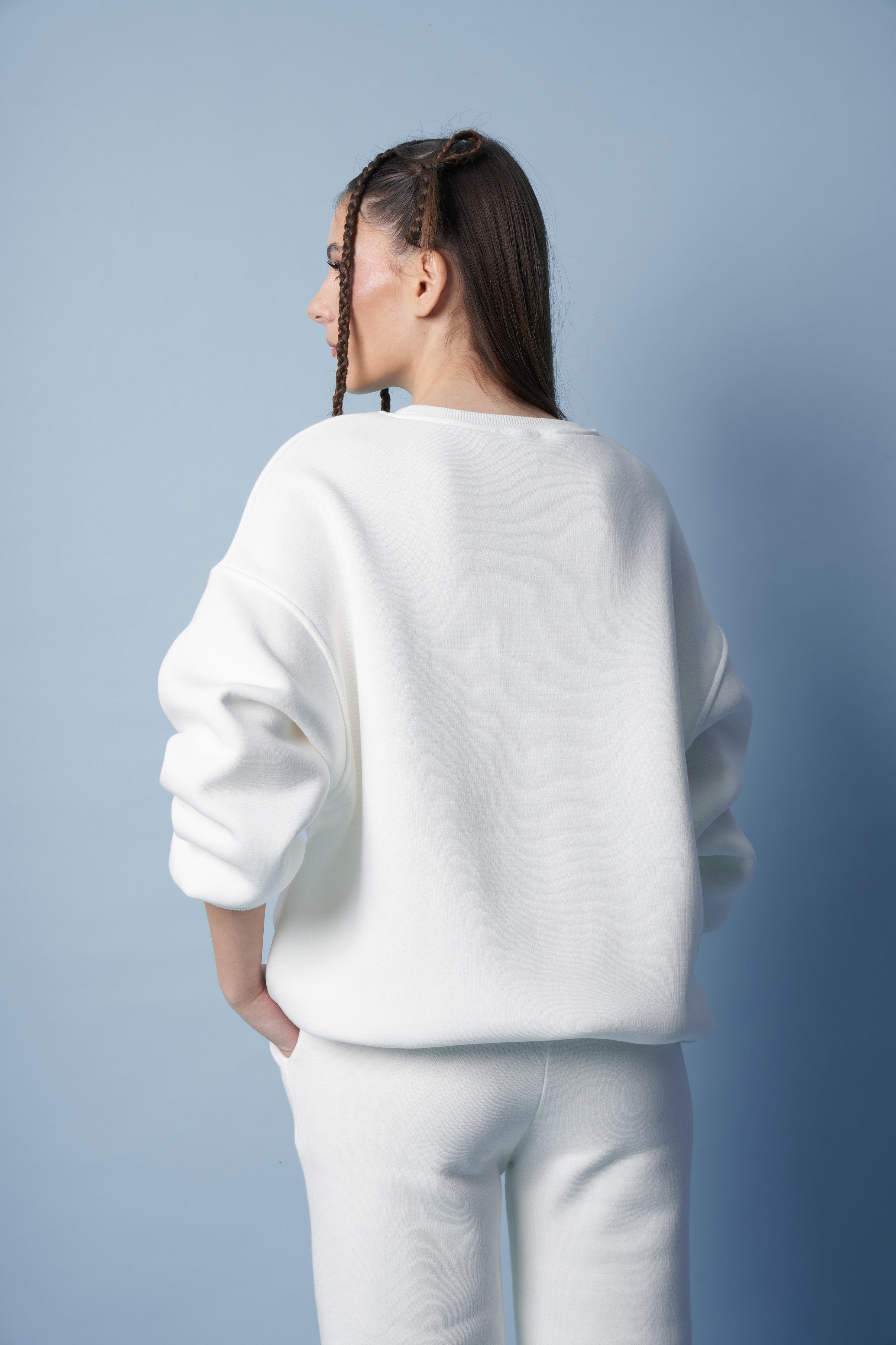 Basic Sweatshirt Ekru