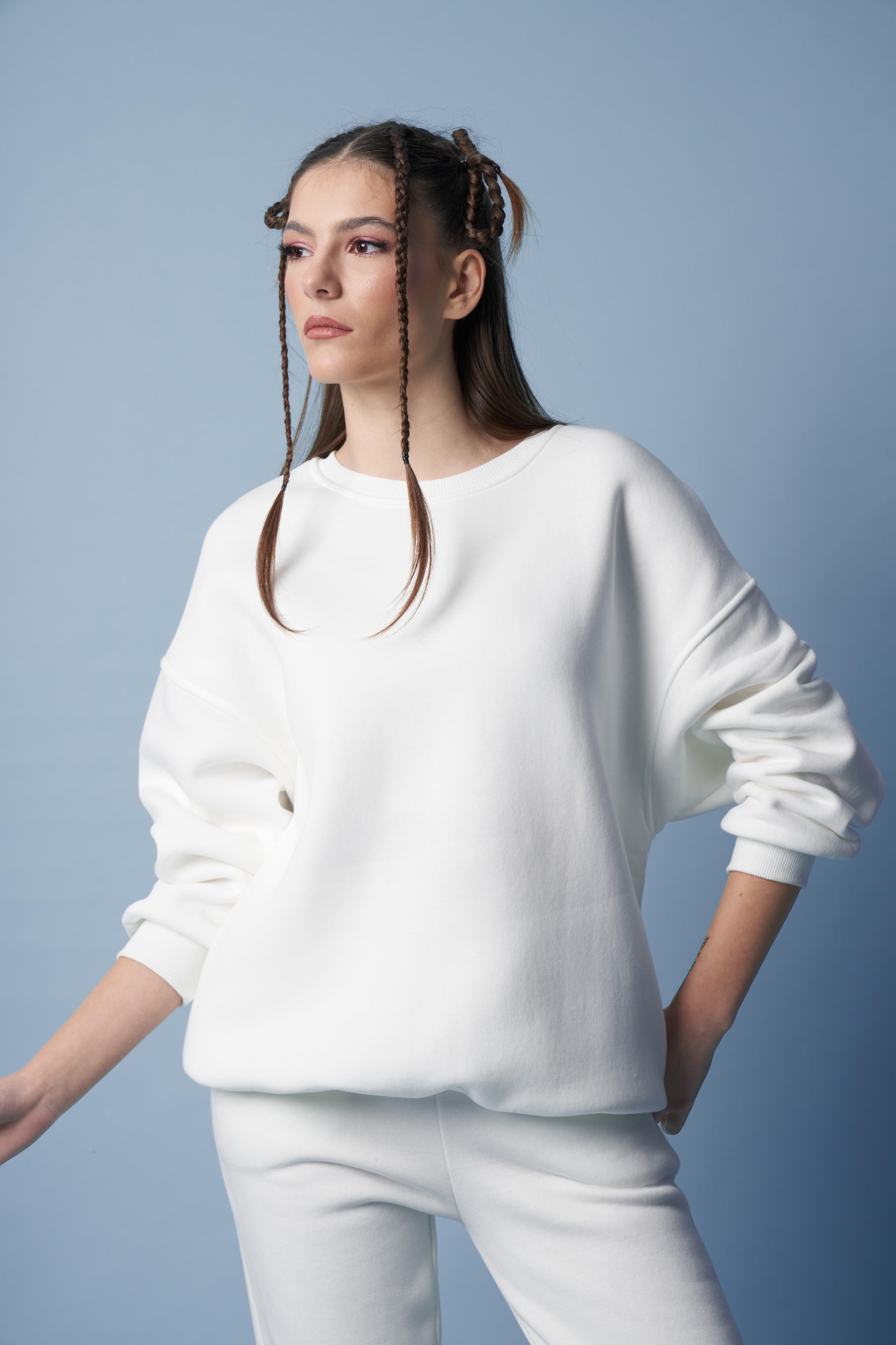Basic Sweatshirt Ekru