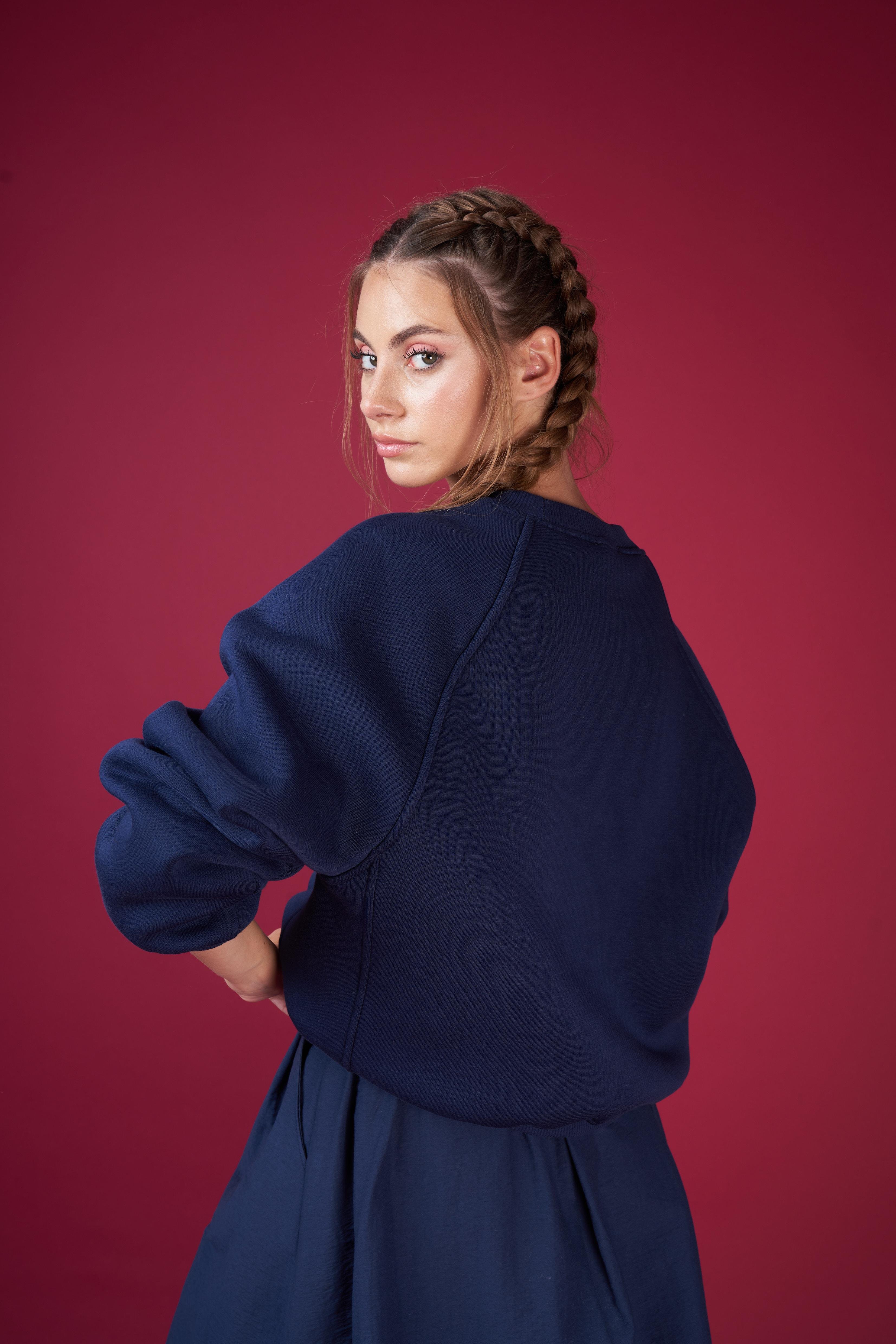 Basic Sweatshirt Lacivert