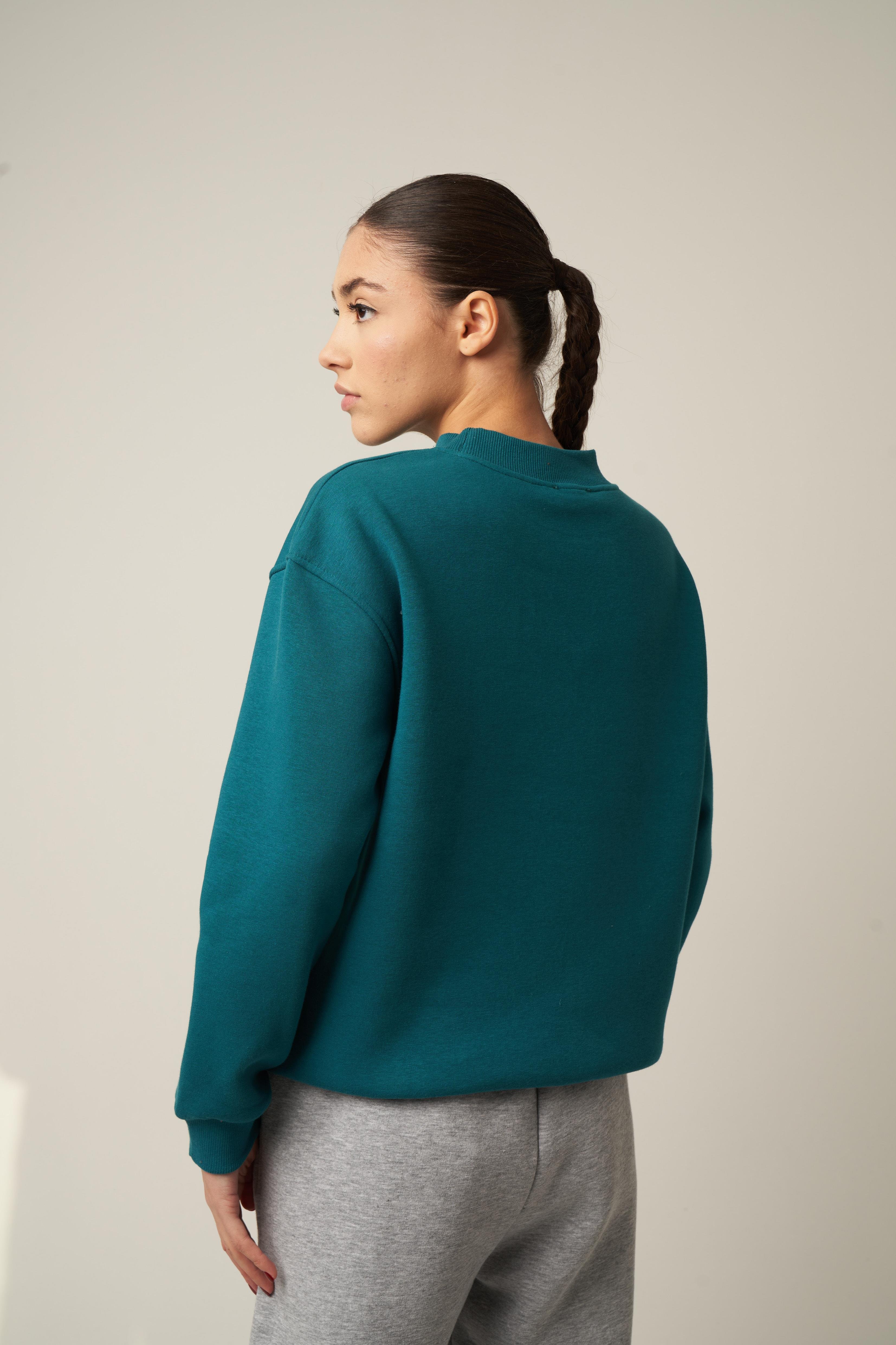 Basic Sweatshirt Petrol