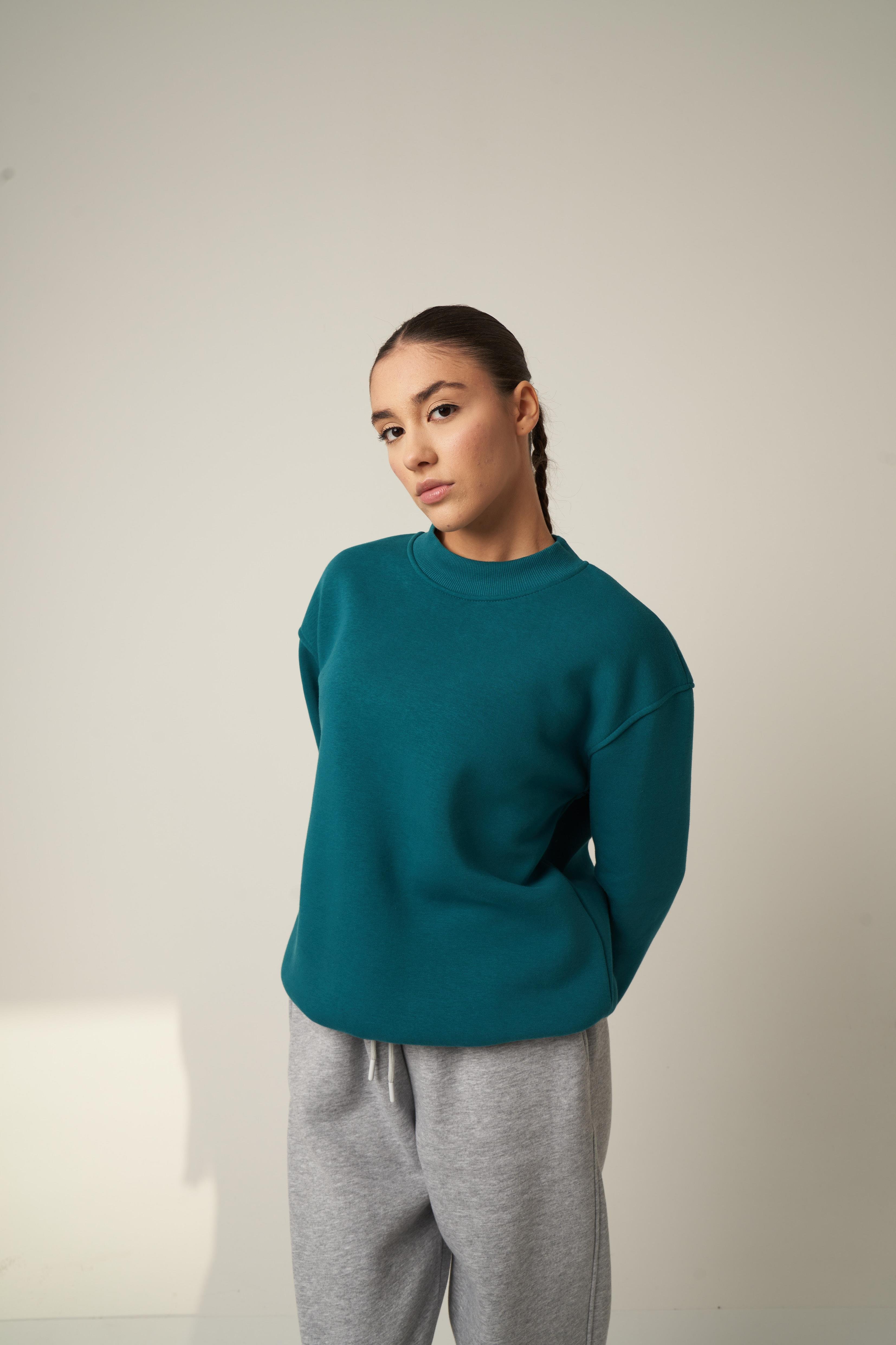 Basic Sweatshirt Petrol