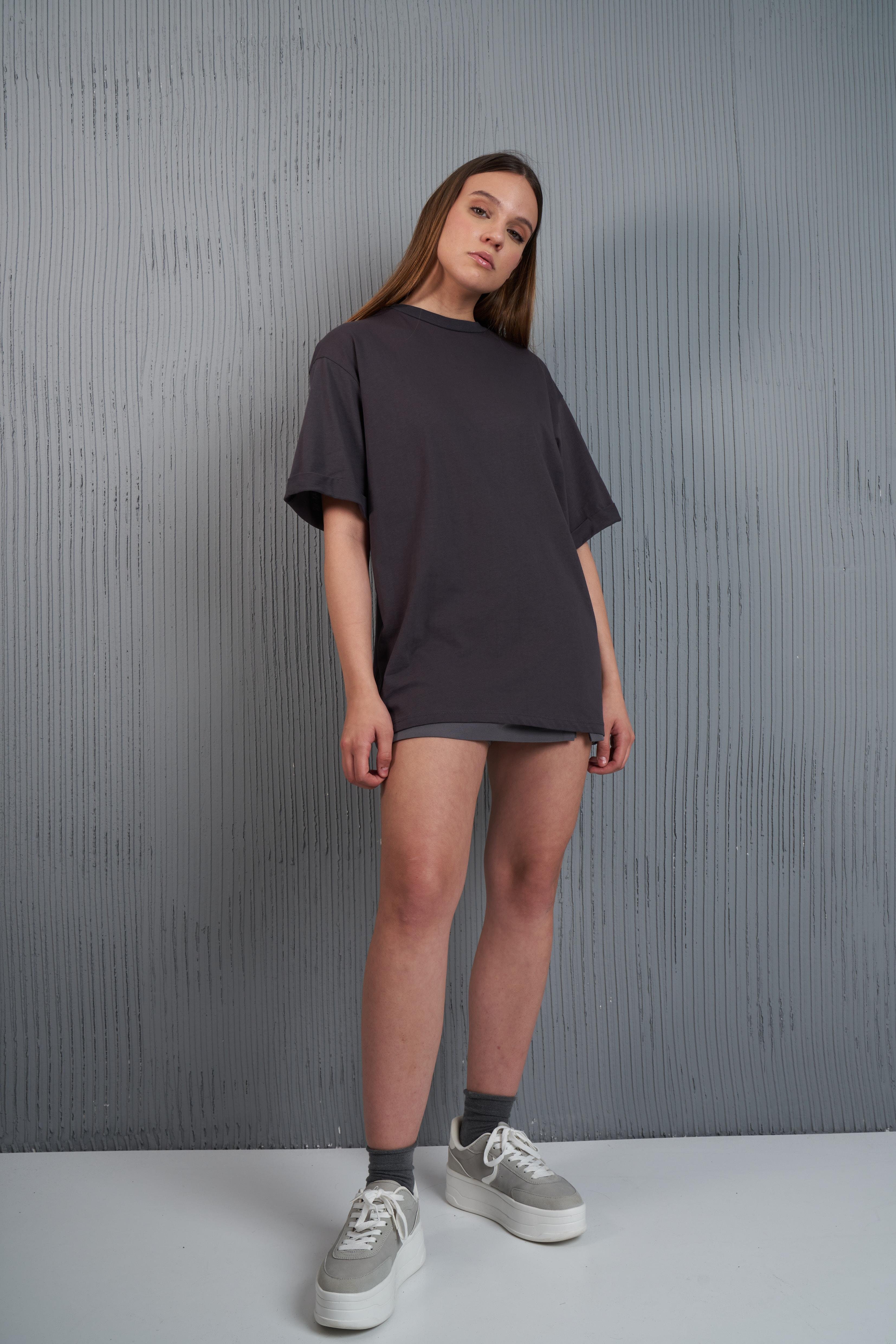 Basic T-shirt Antrasit