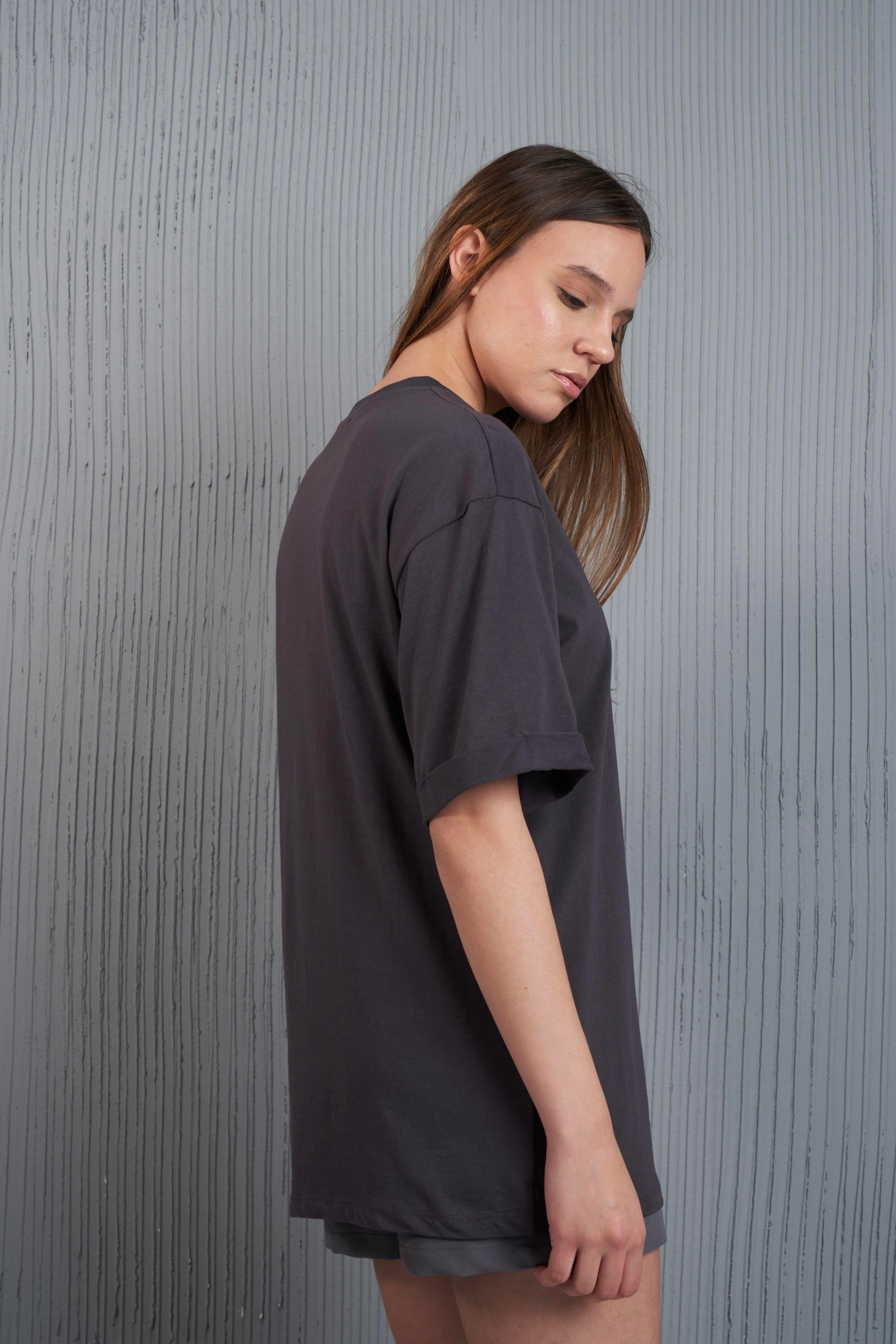 Basic T-shirt Antrasit