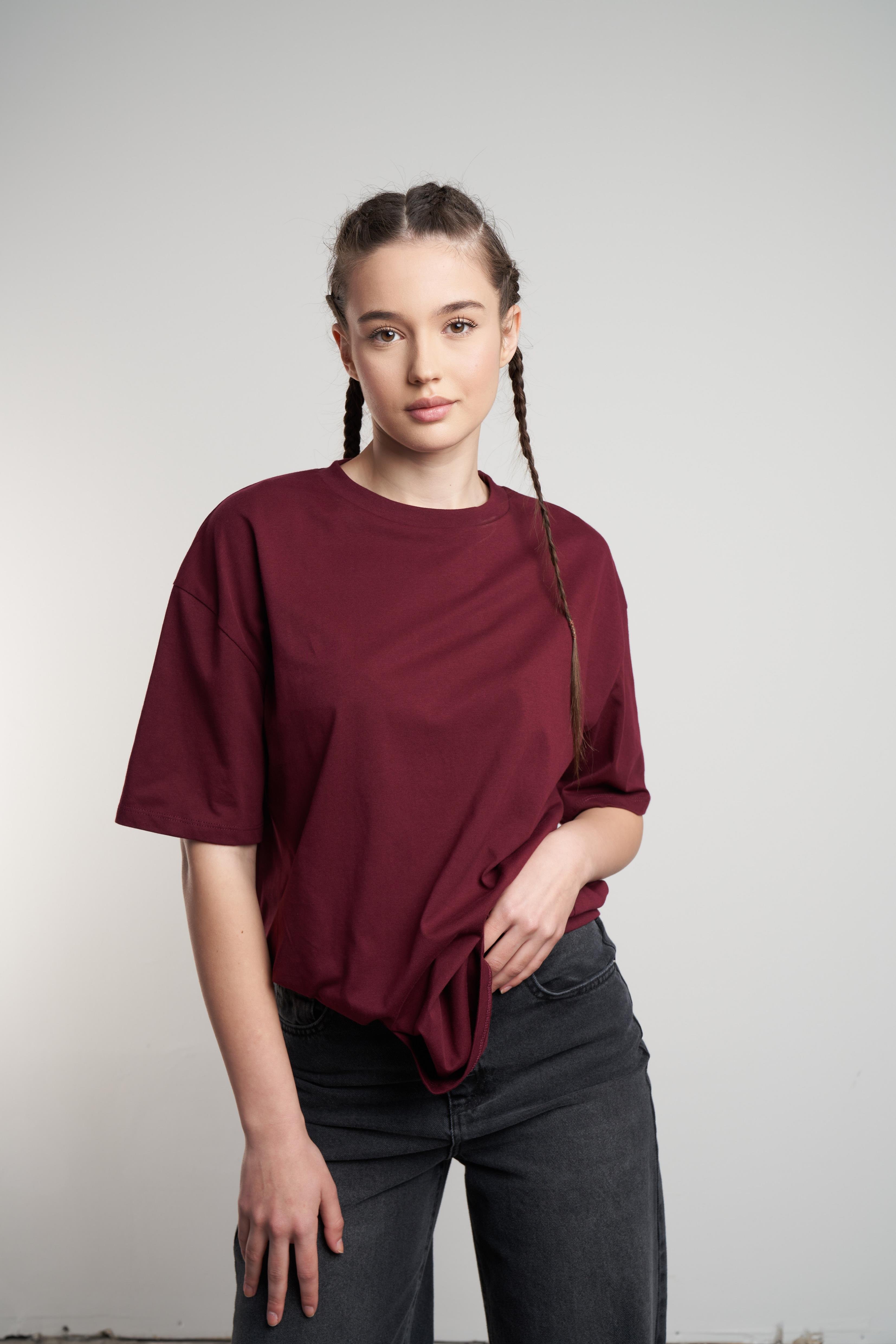 Basic T-shirt Bordo