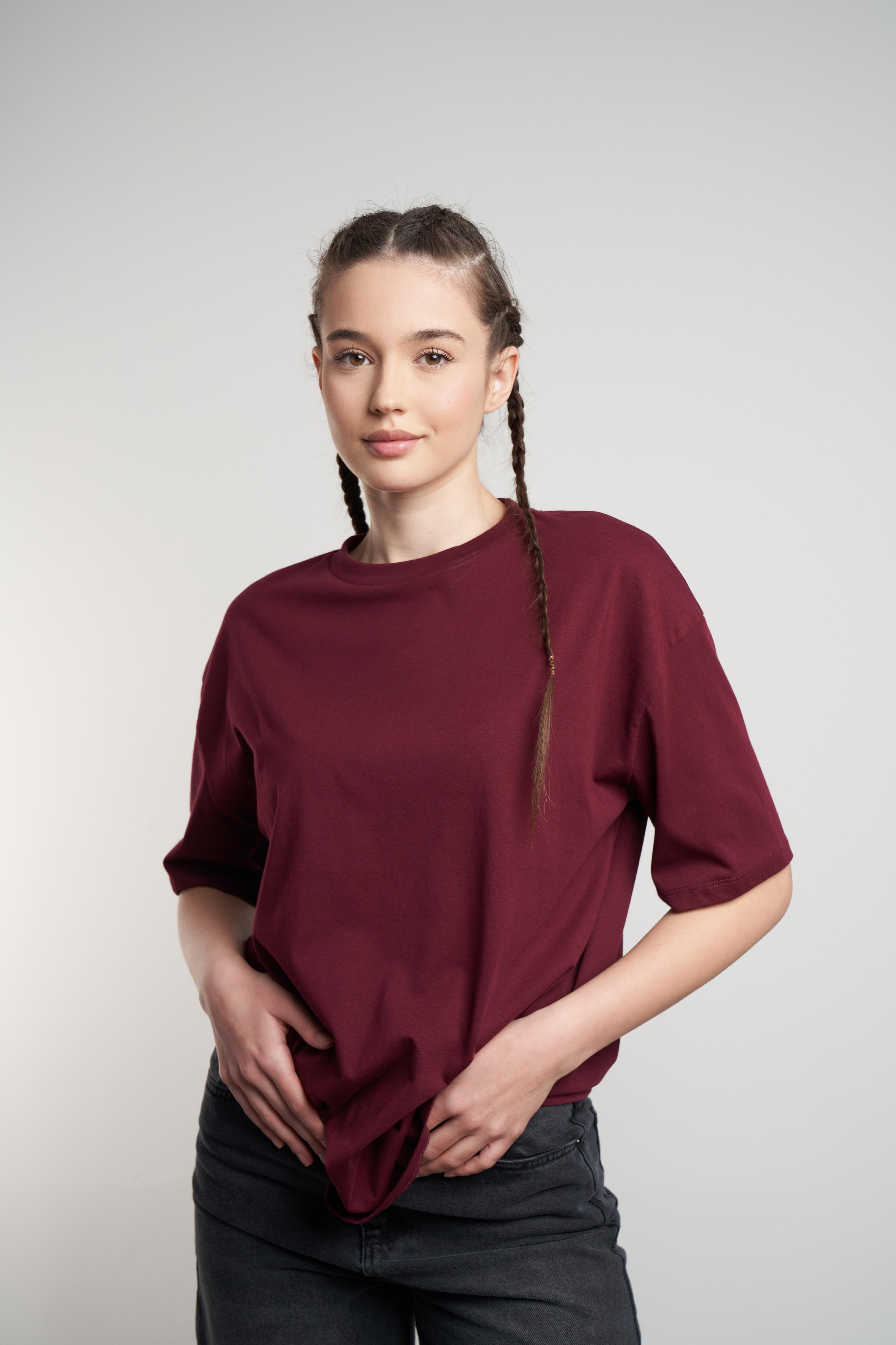 Basic T-shirt Bordo