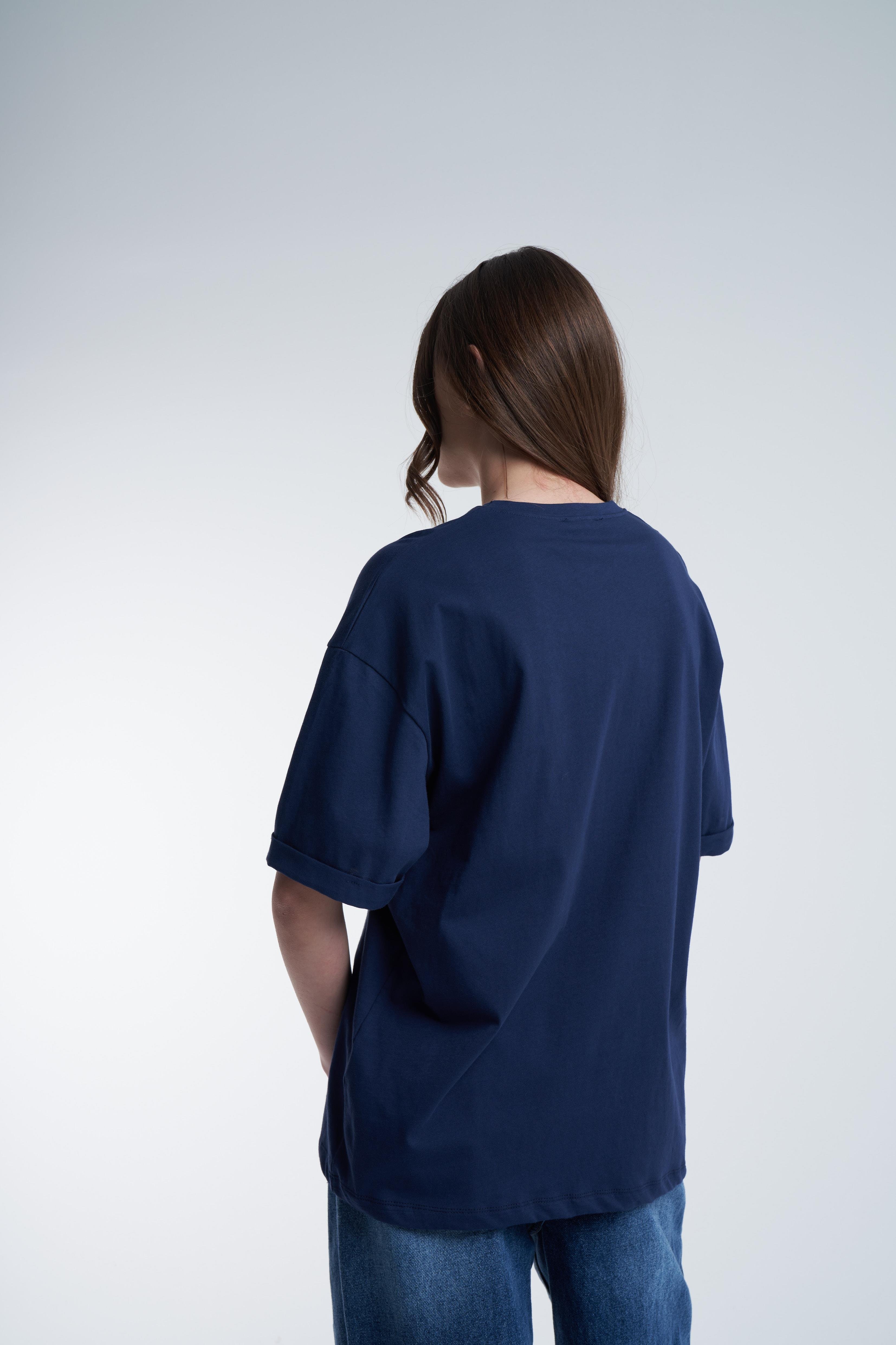 Basic T-shirt Lacivert