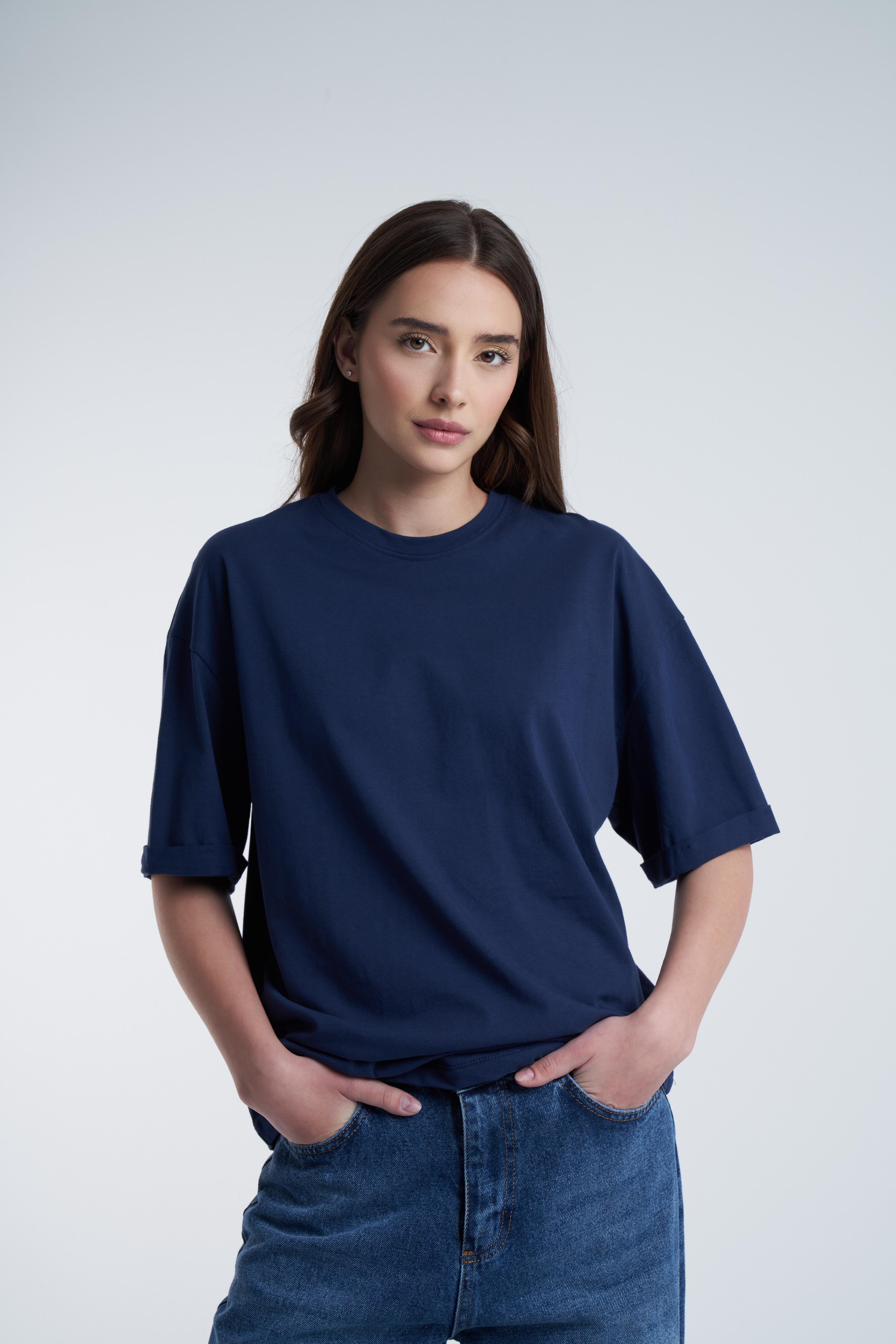 Basic T-shirt Lacivert