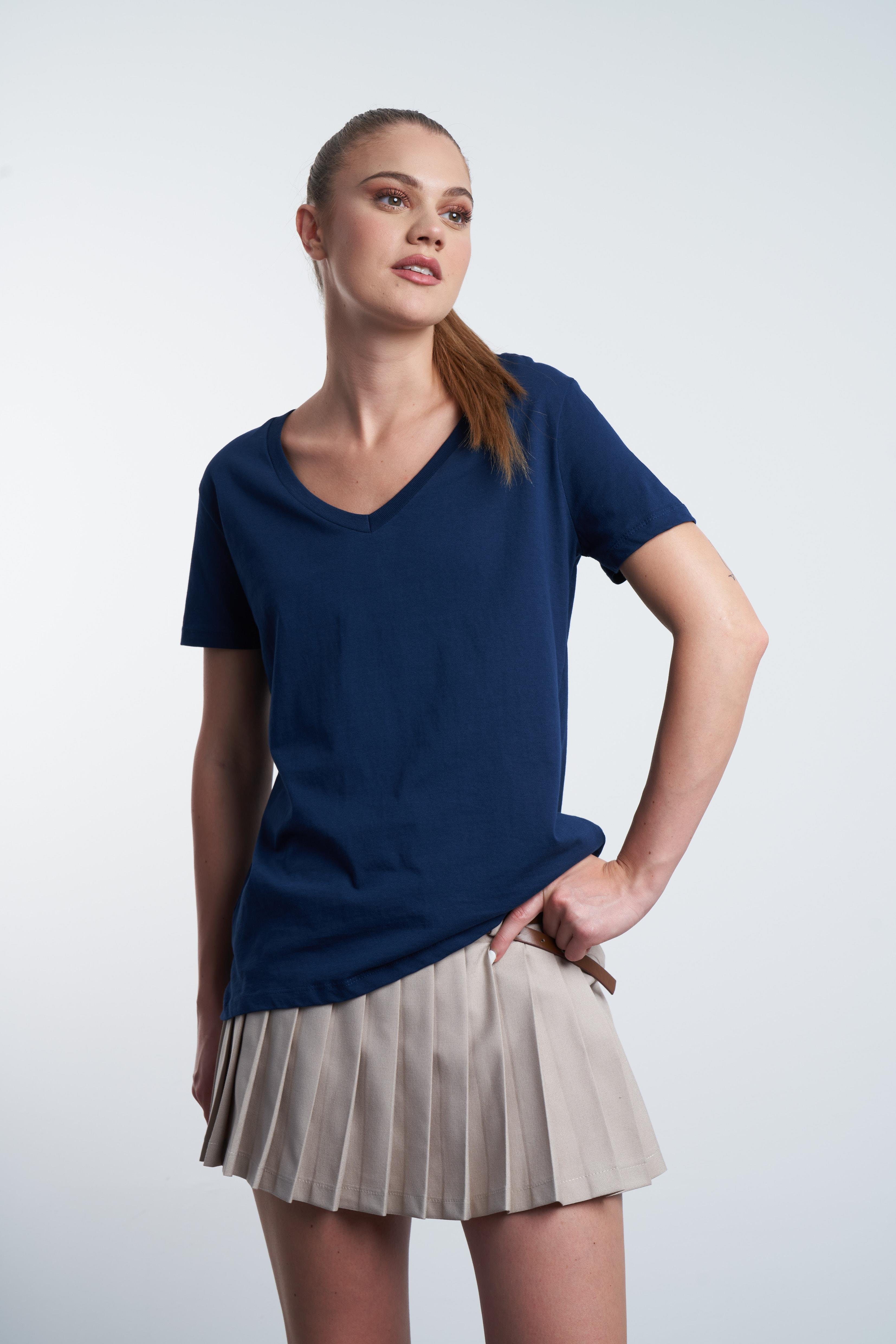 Basic T-shirt Lacivert