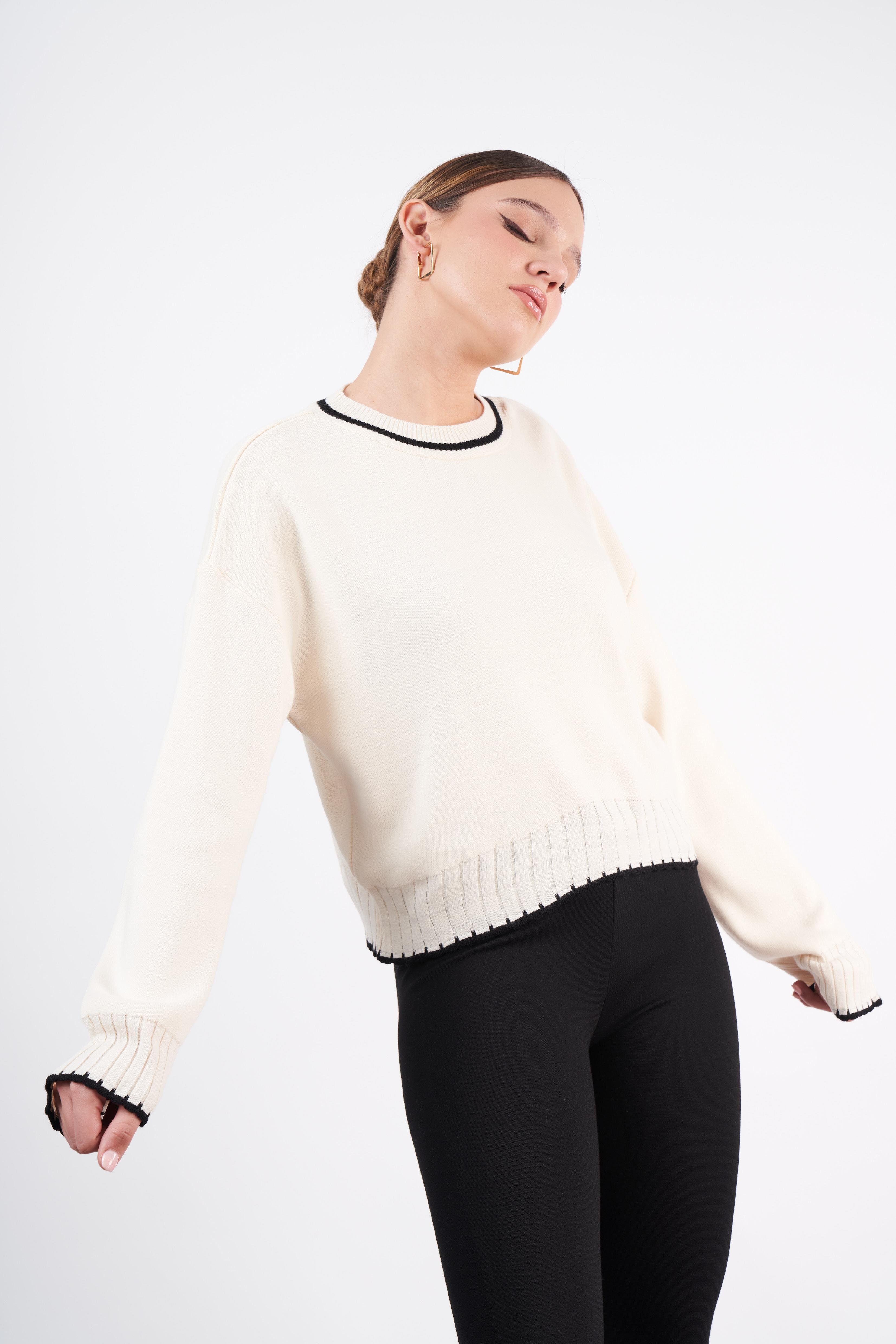 Basic Triko Kazak Ekru