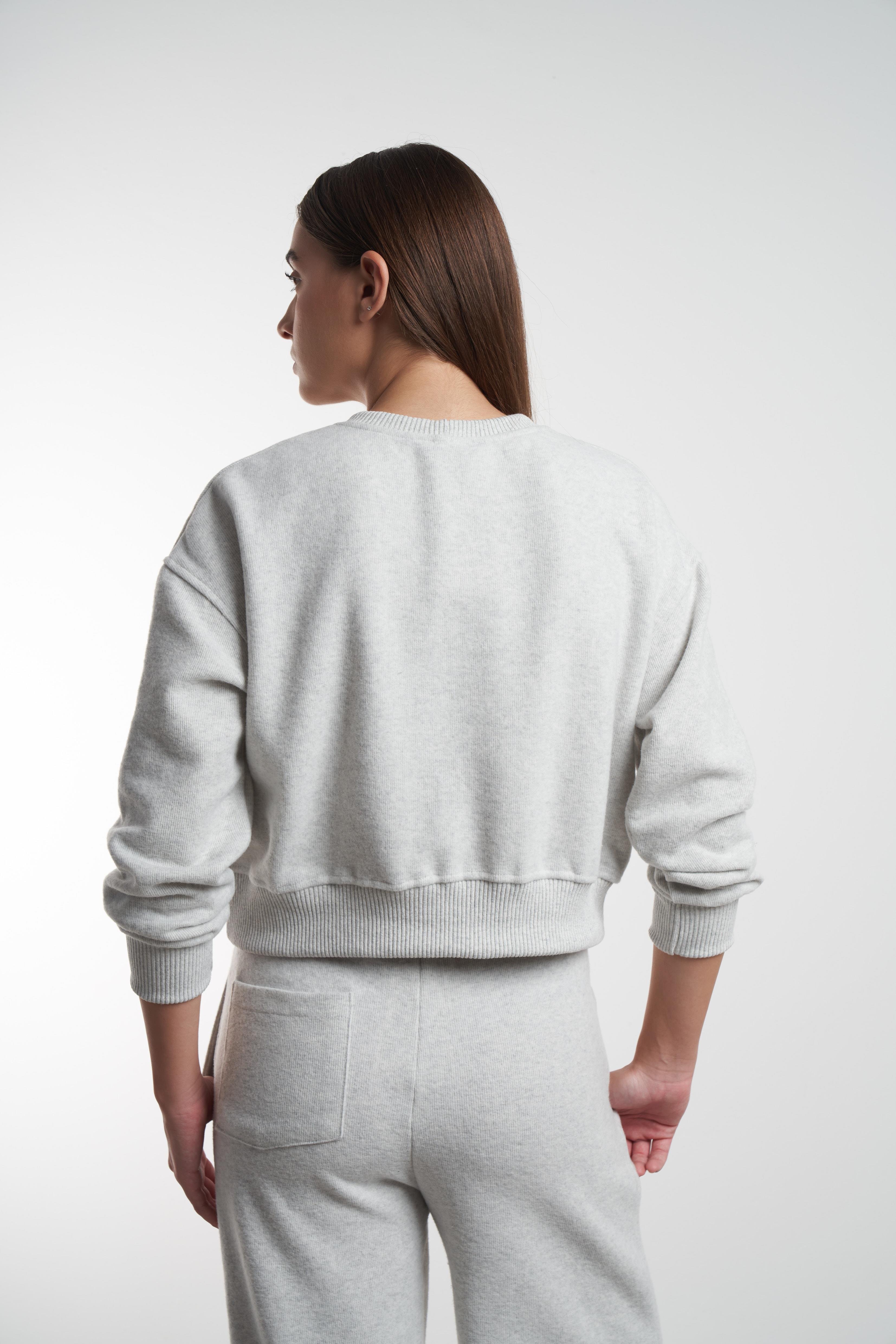 Basic Triko Sweatshirt Karmelanj